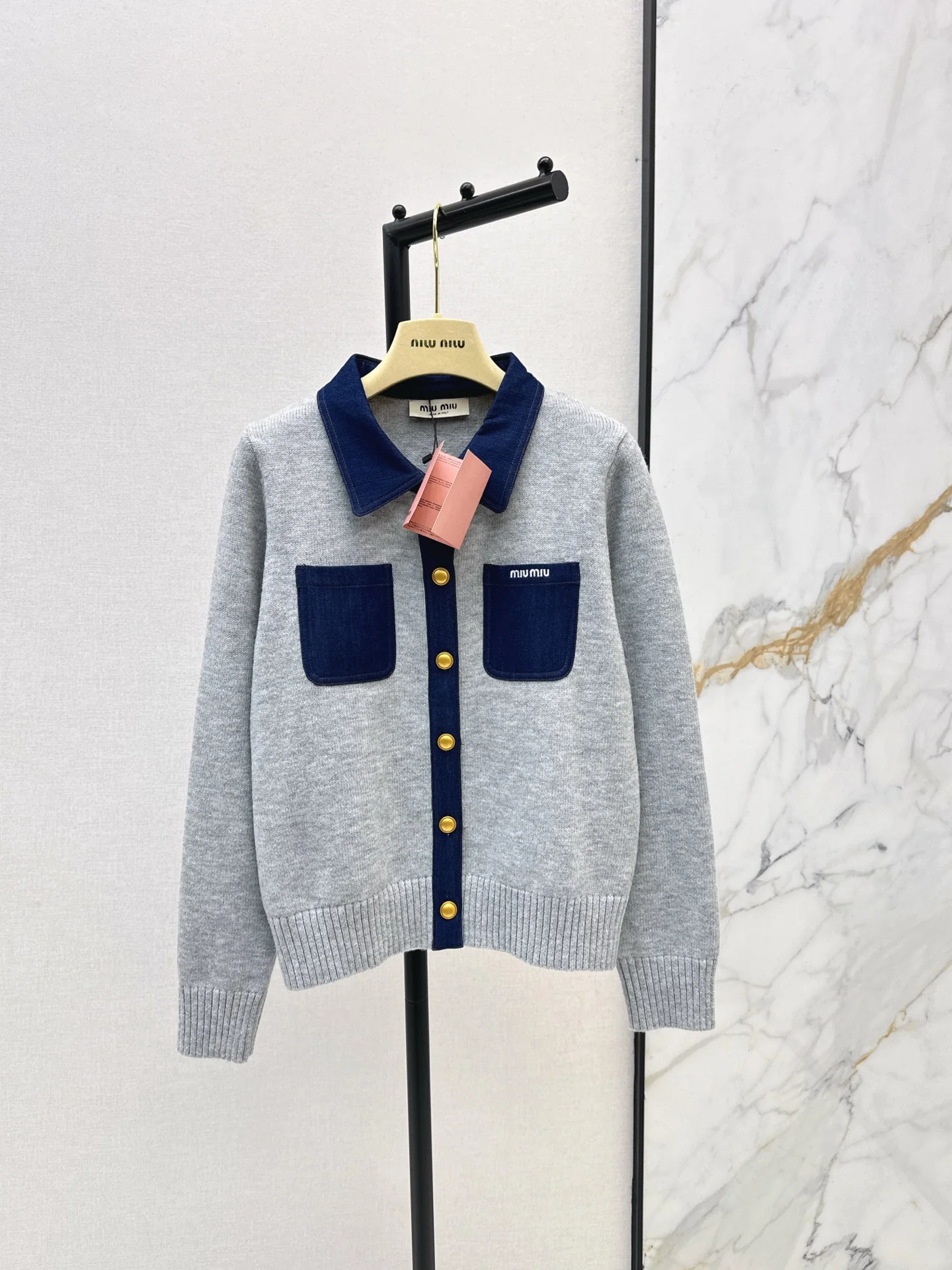 Miu 25fw wool cardigan