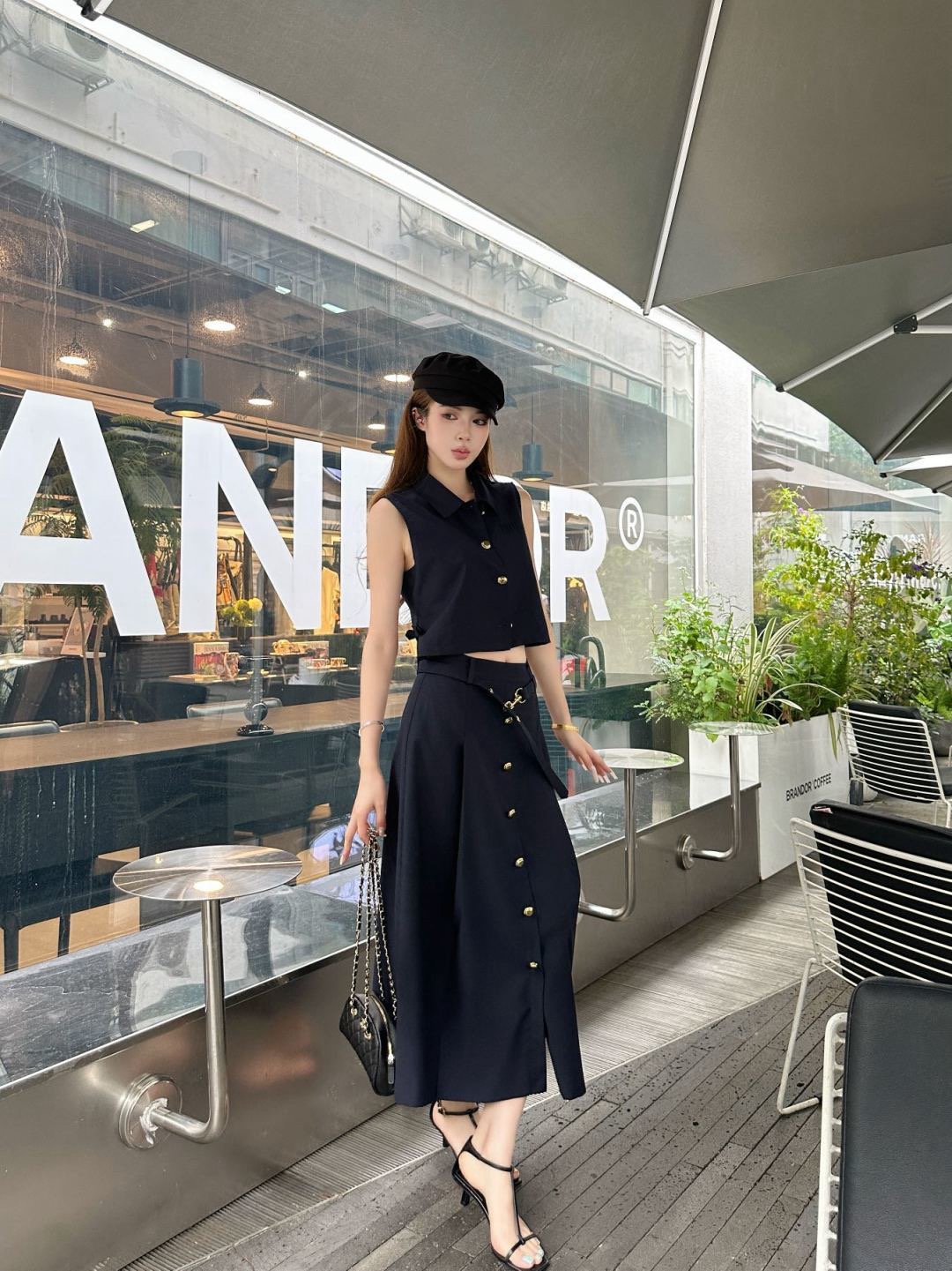 Miu 26ss belted skirt