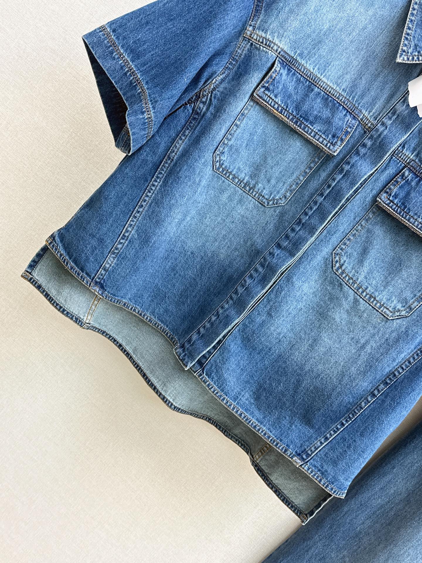 Brun 26ss denim suit