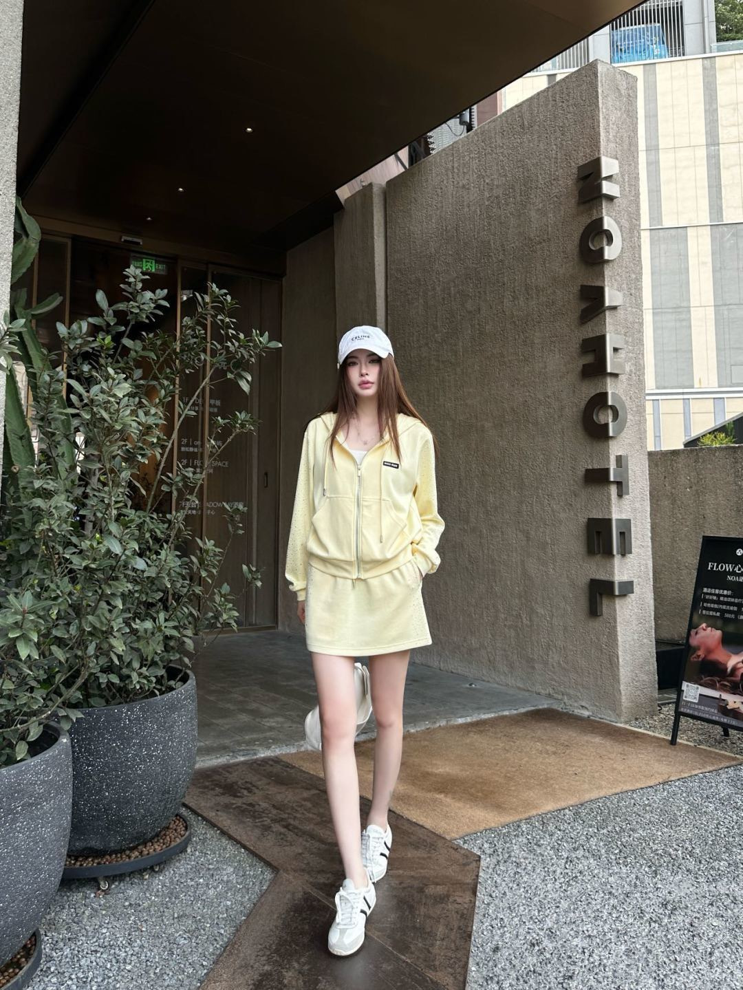 Miu 26ss rhinestone hooded jacket