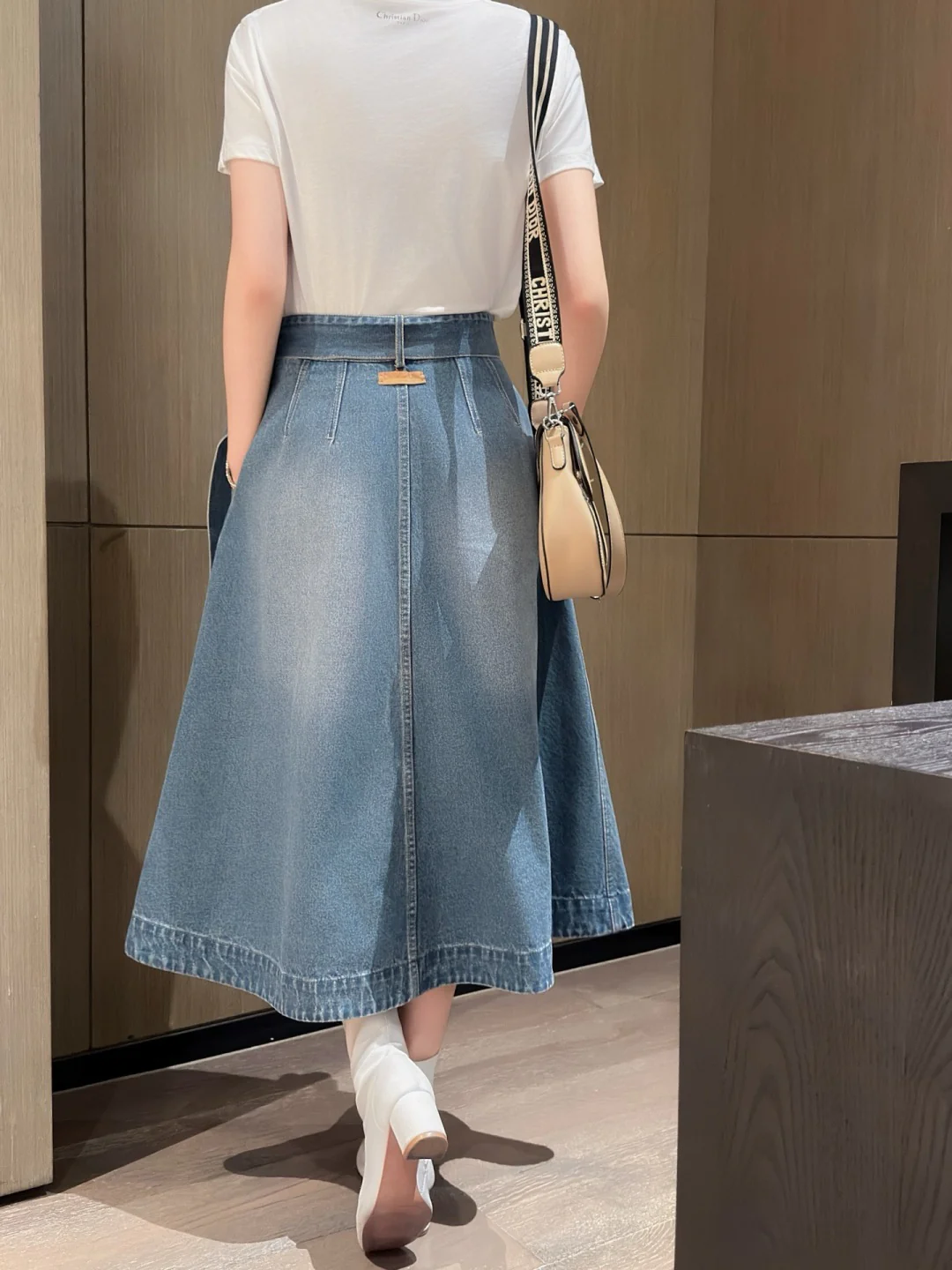 CD 25fw denim skirt