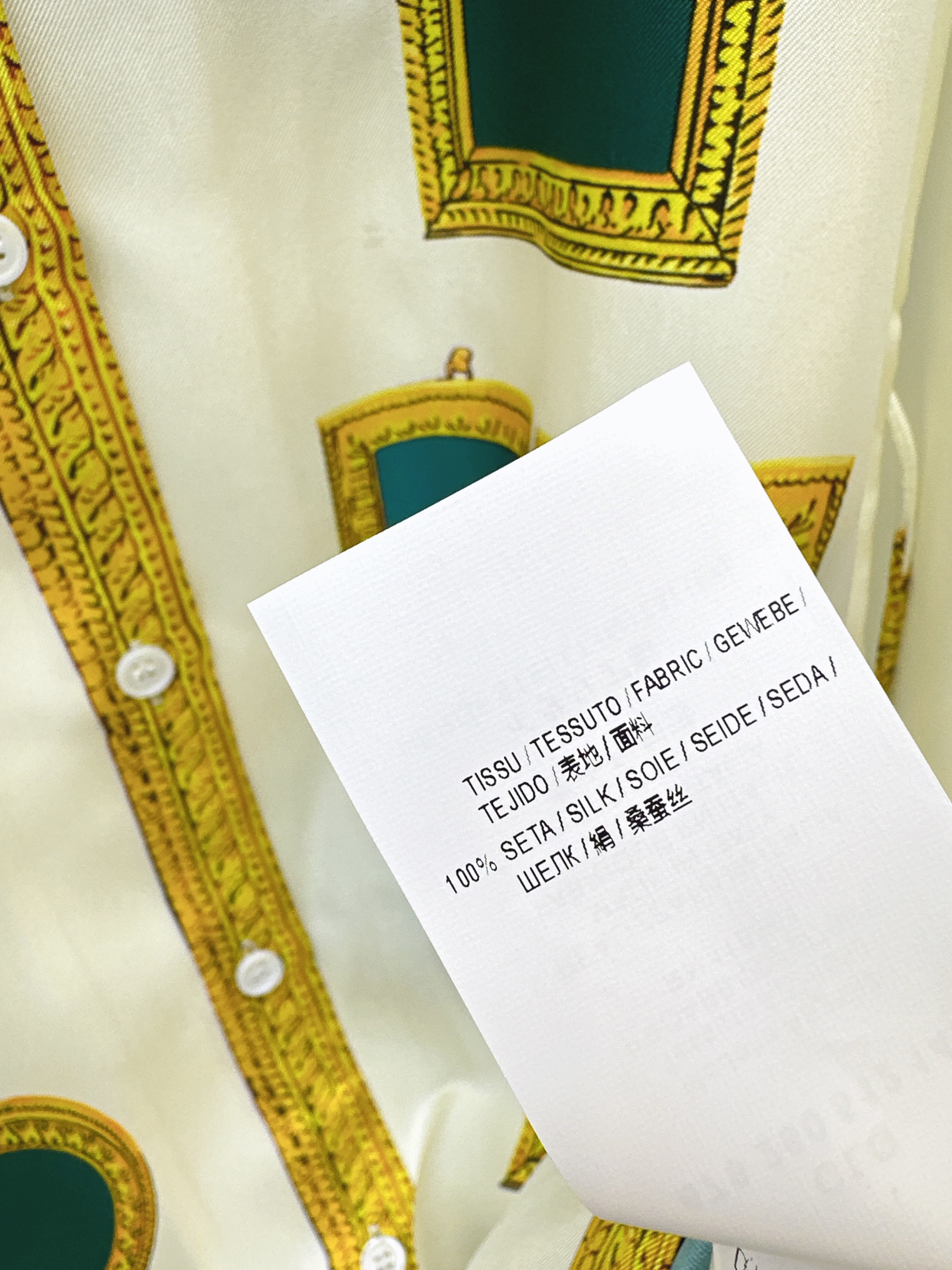 Ver 26ss silk print dress