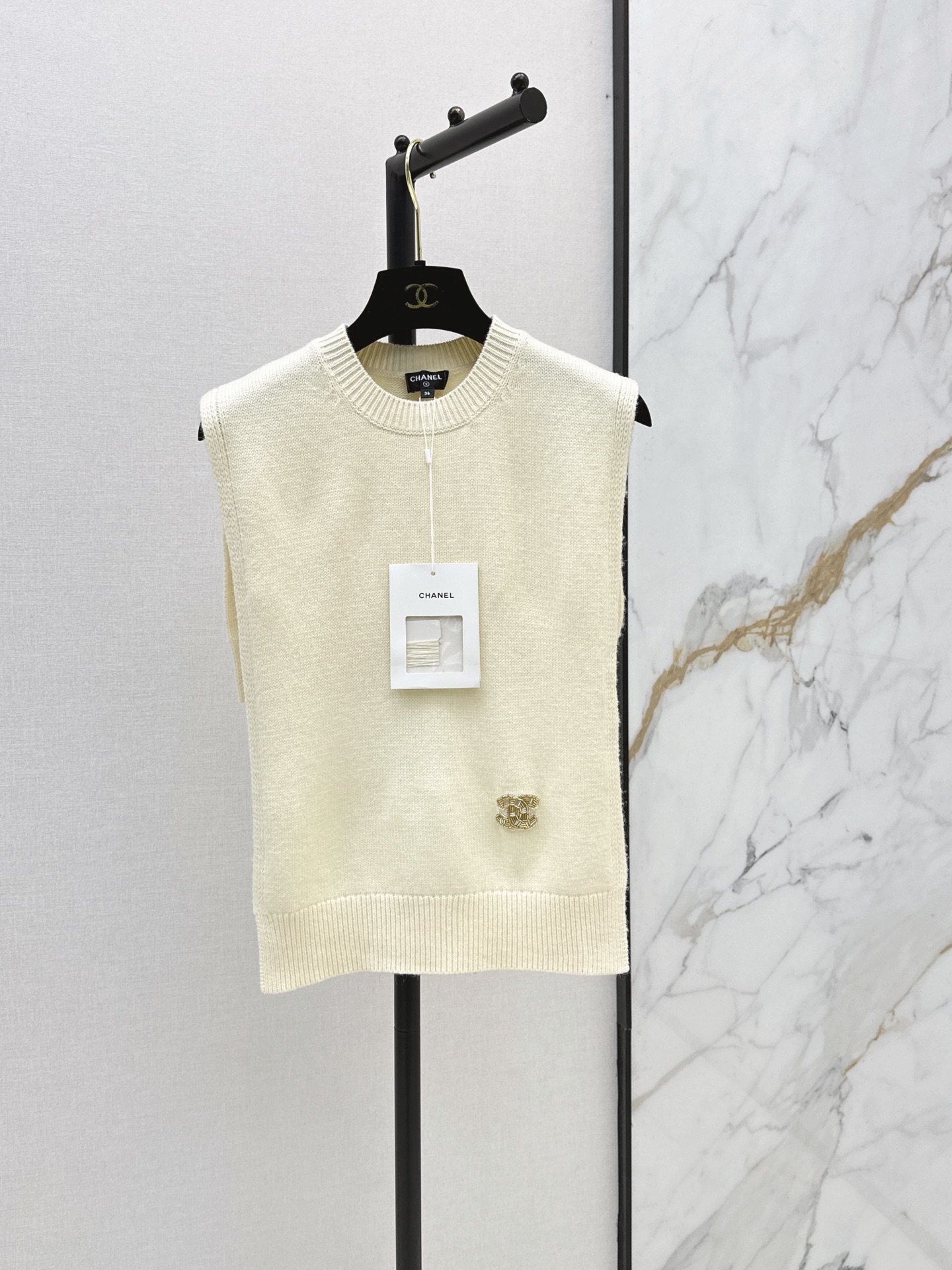 Chan 26ss knit cape