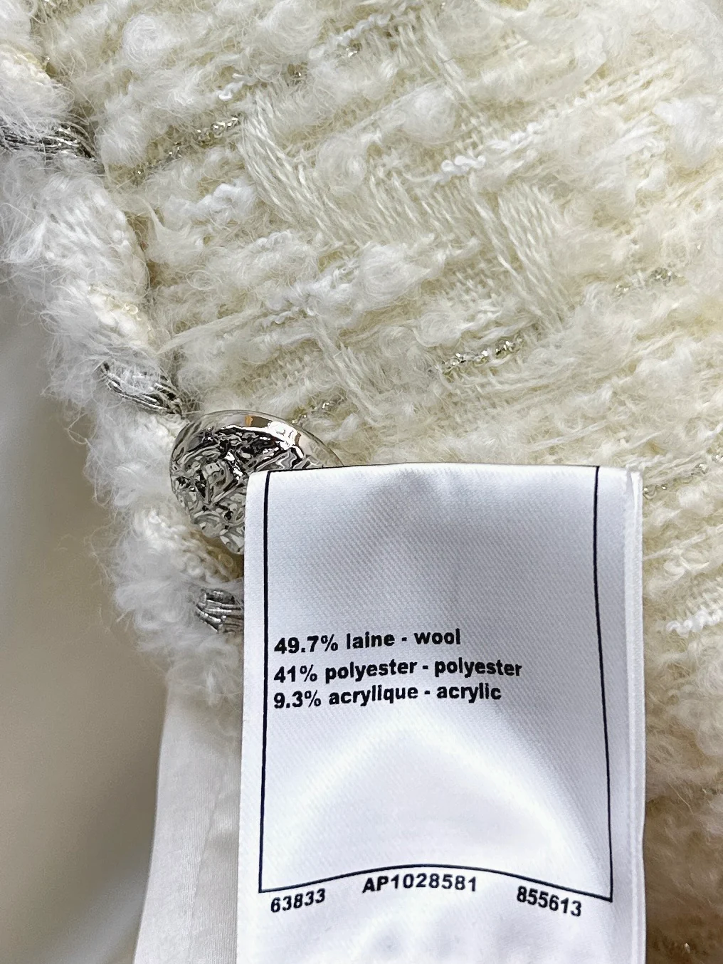 Chan 26ss woven tweed down jacket