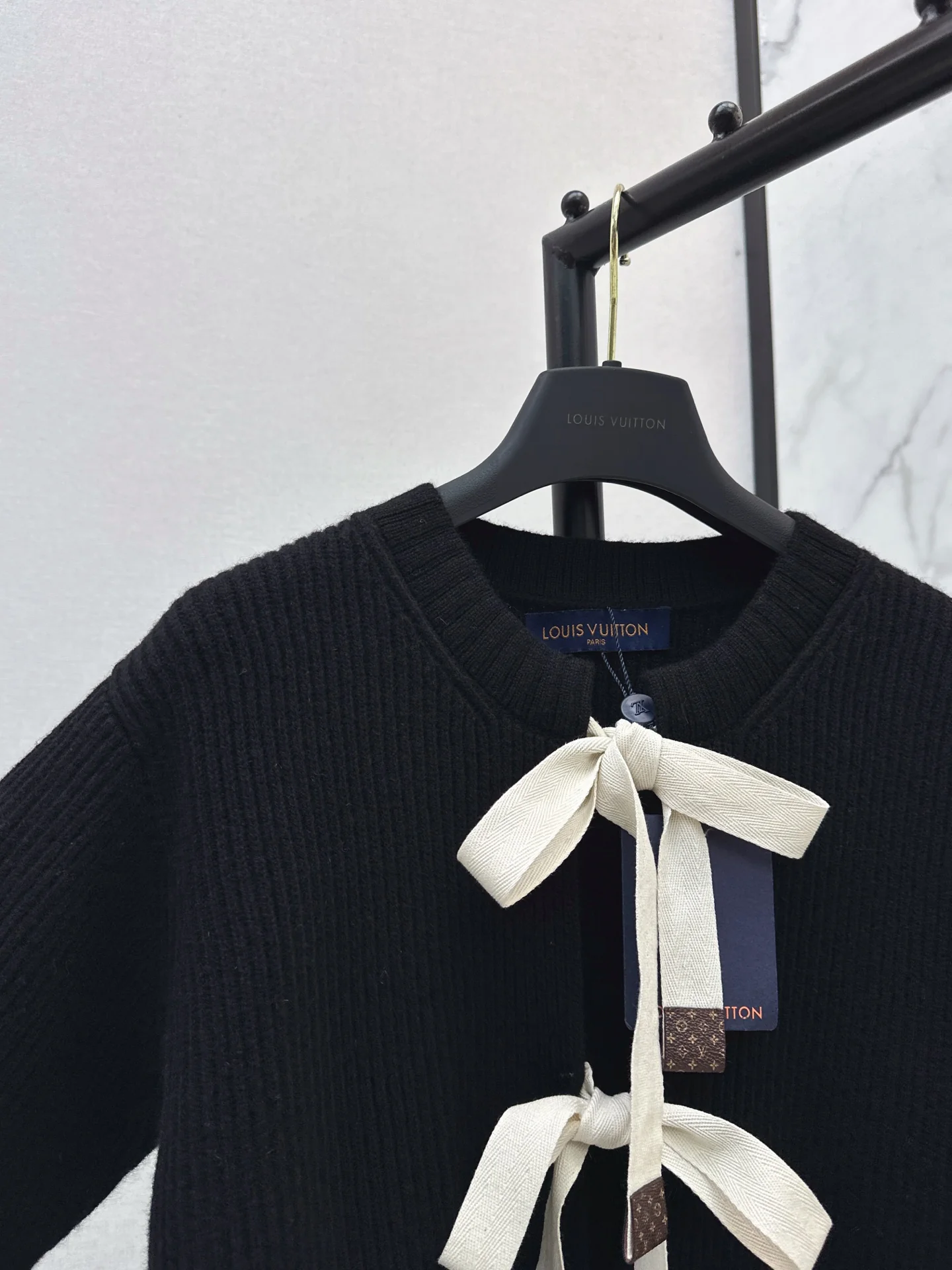 Louis 26ss bow knit cardigan