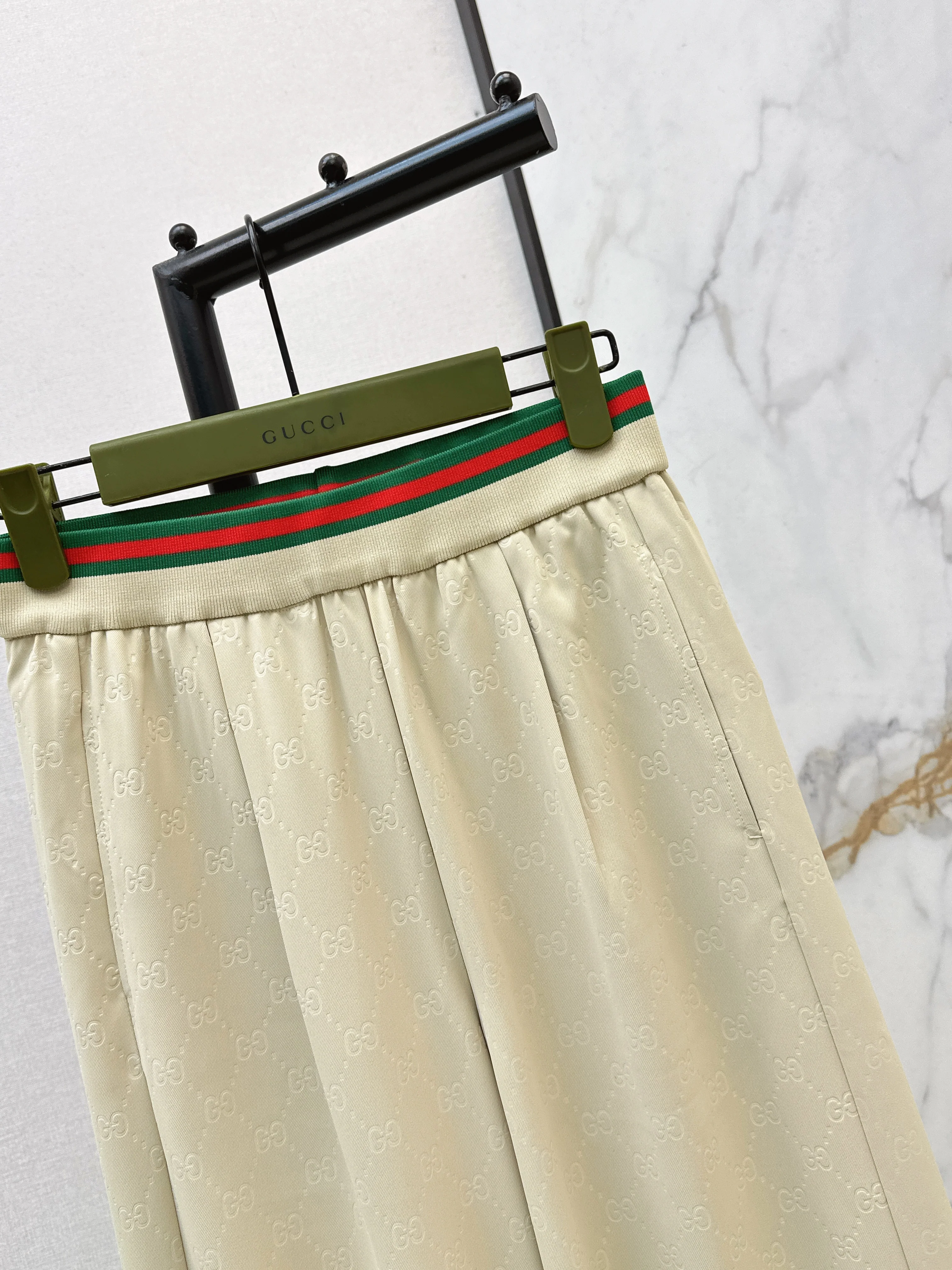 Gucc 26ss print wide-leg pants