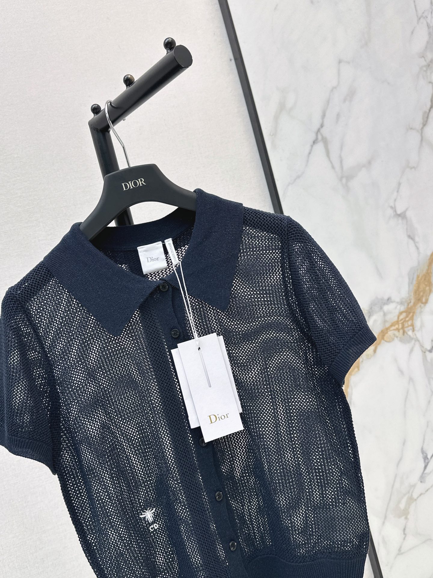 CD 26ss hollow knit polo