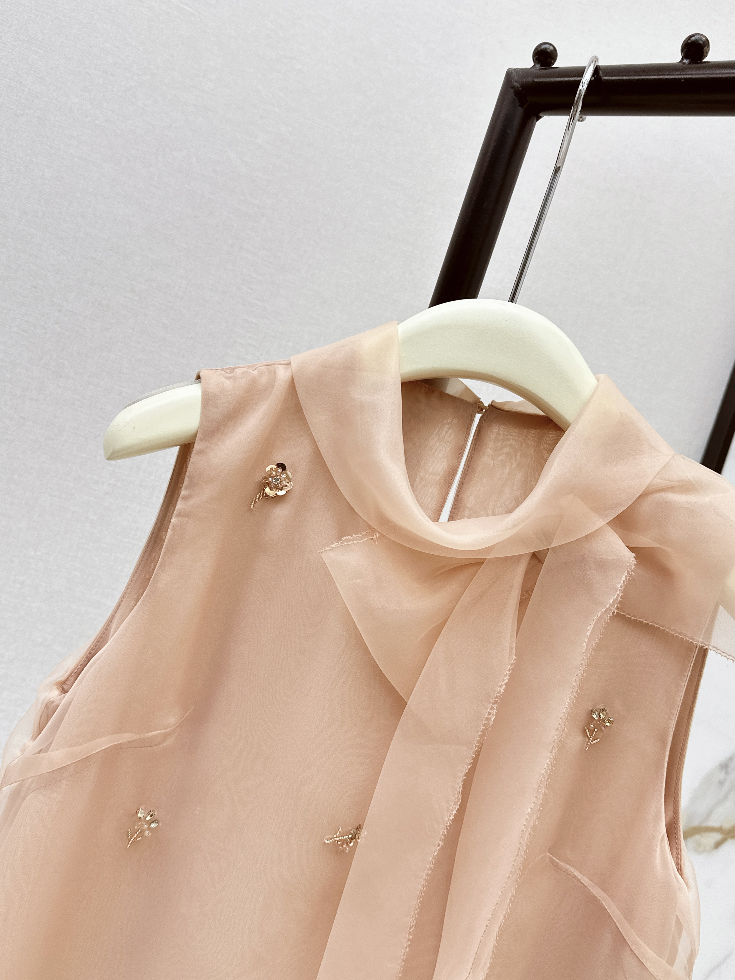 Miu 26ss ribbon bow dress