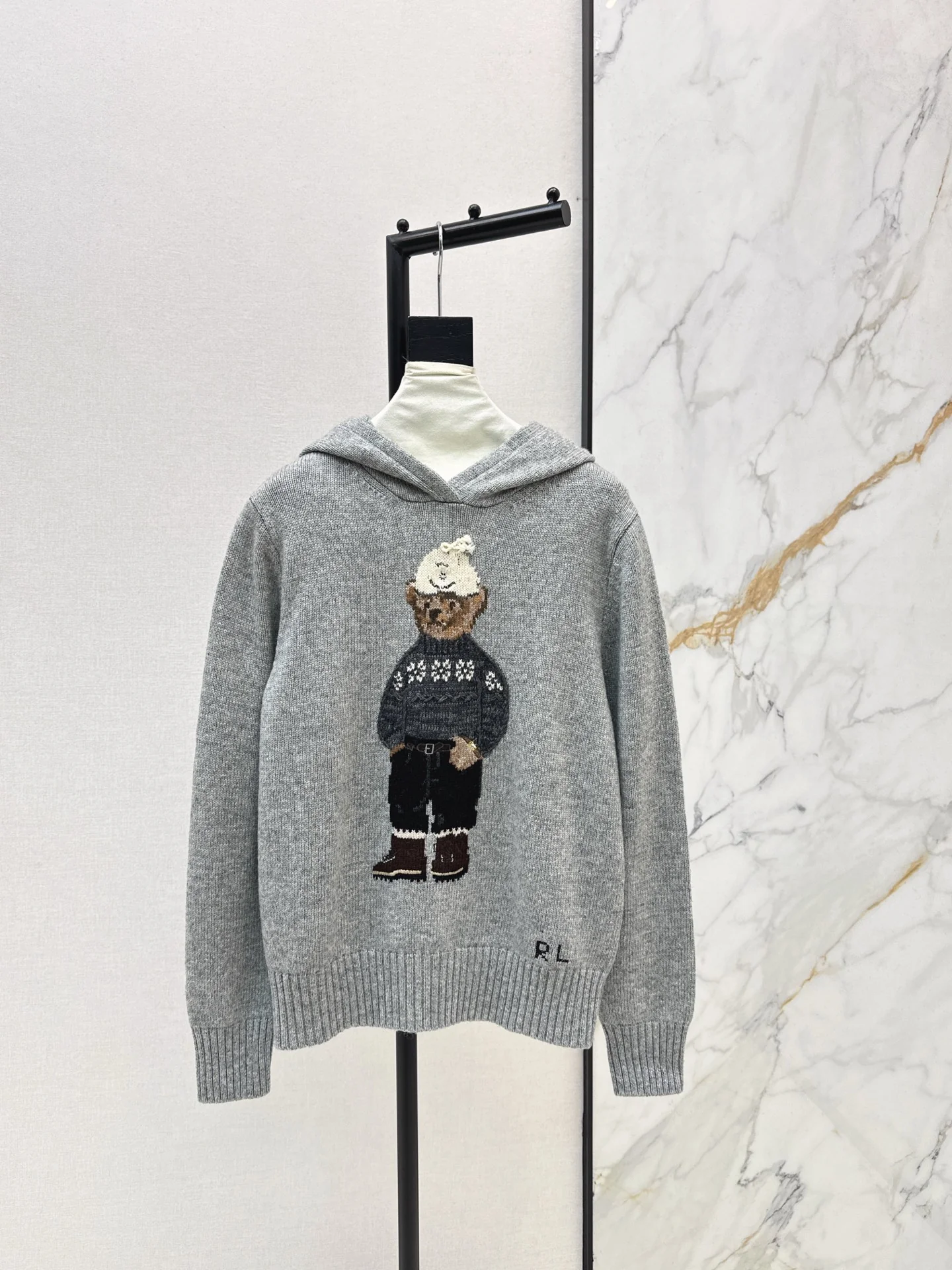 Ralp 26ss embroidery hooded sweater