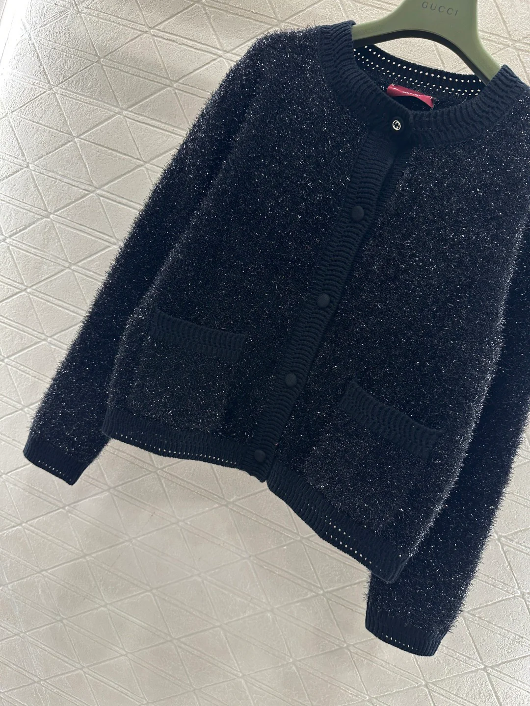 Gucc 26ss bling knit cardigan