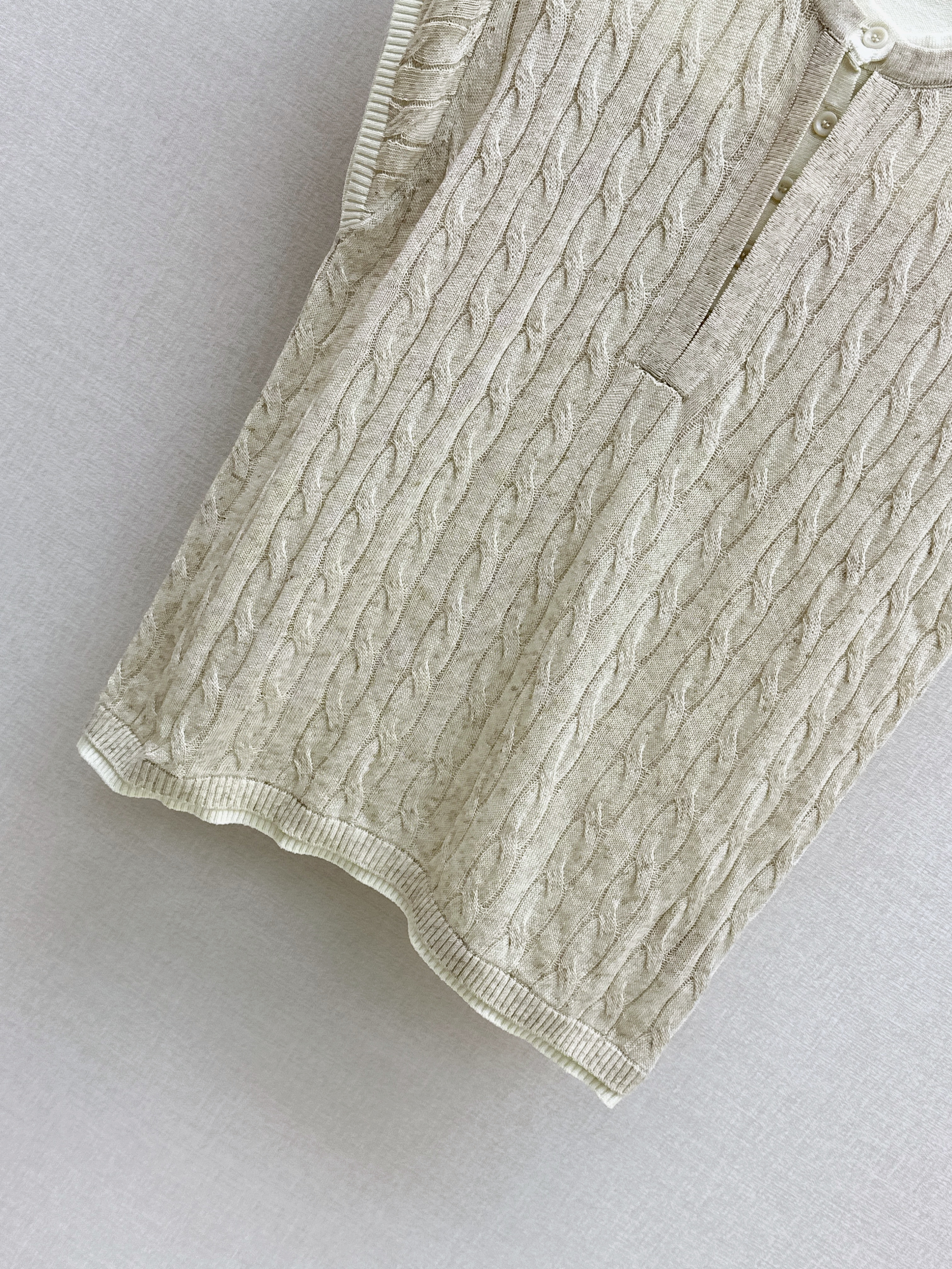 Ralp 26ss sleeveless knitwear