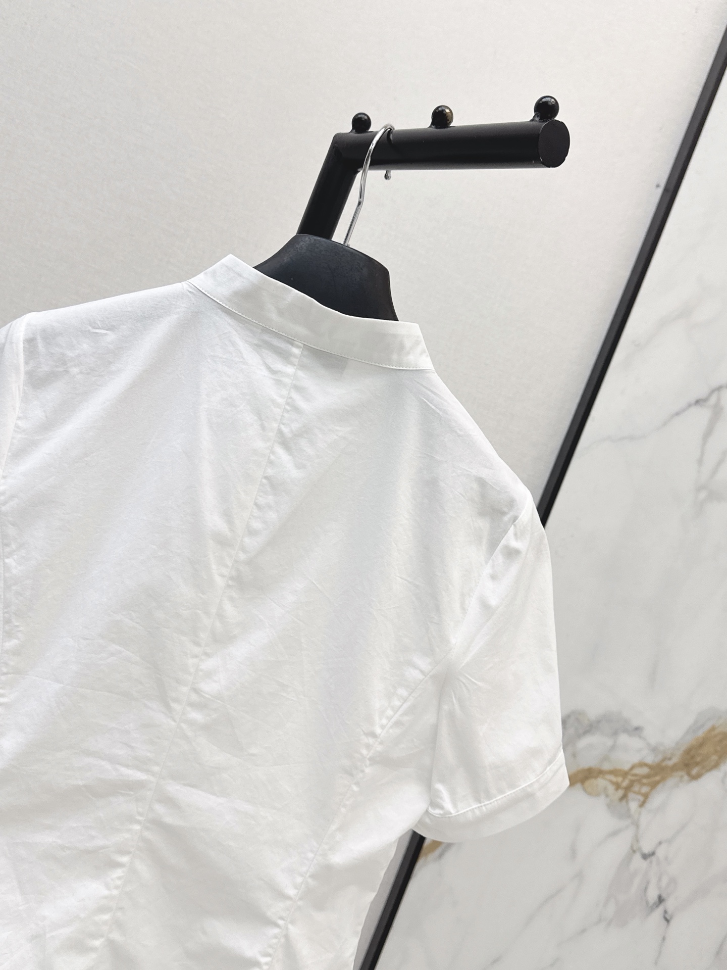 CD 26ss bee embroidery belted shirt