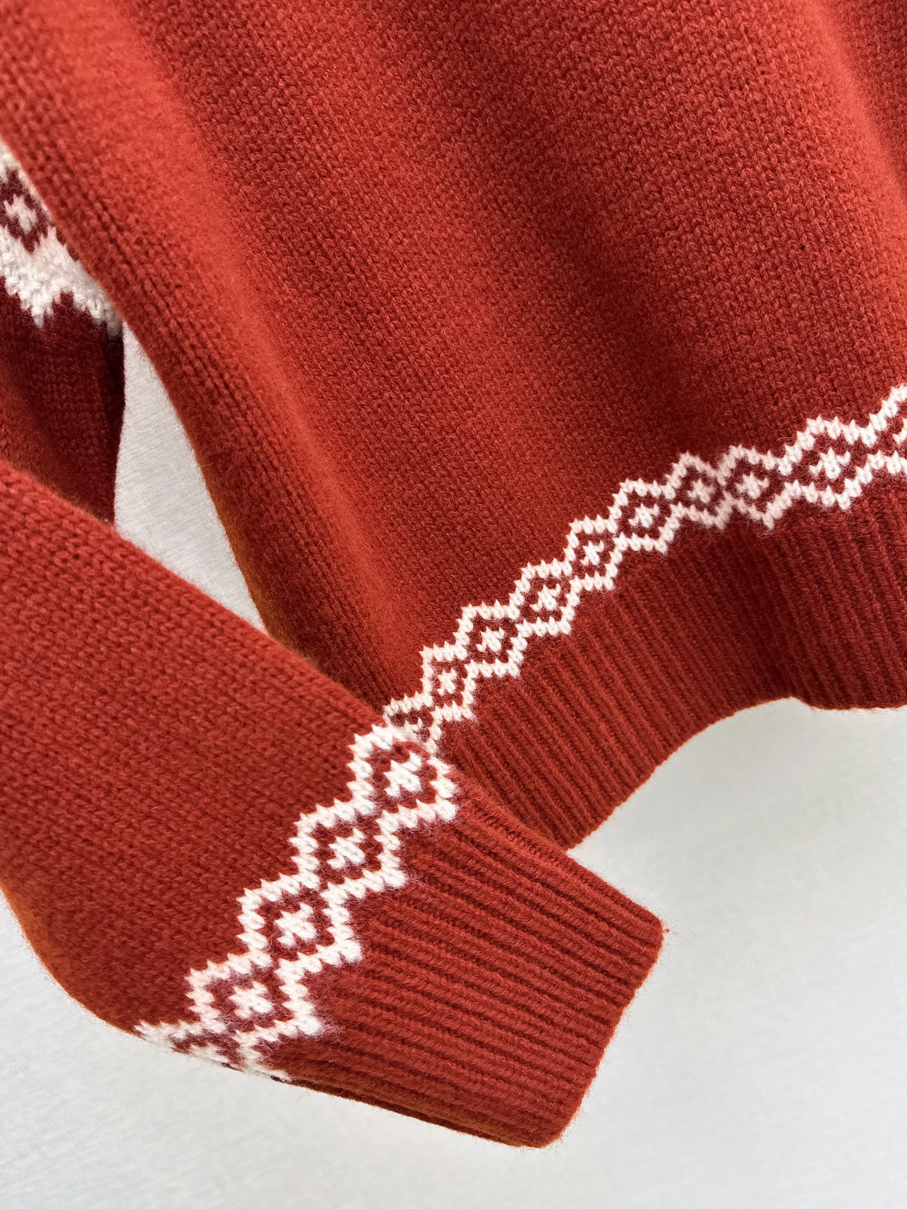 Ralp 26ss fair isle knit sweater