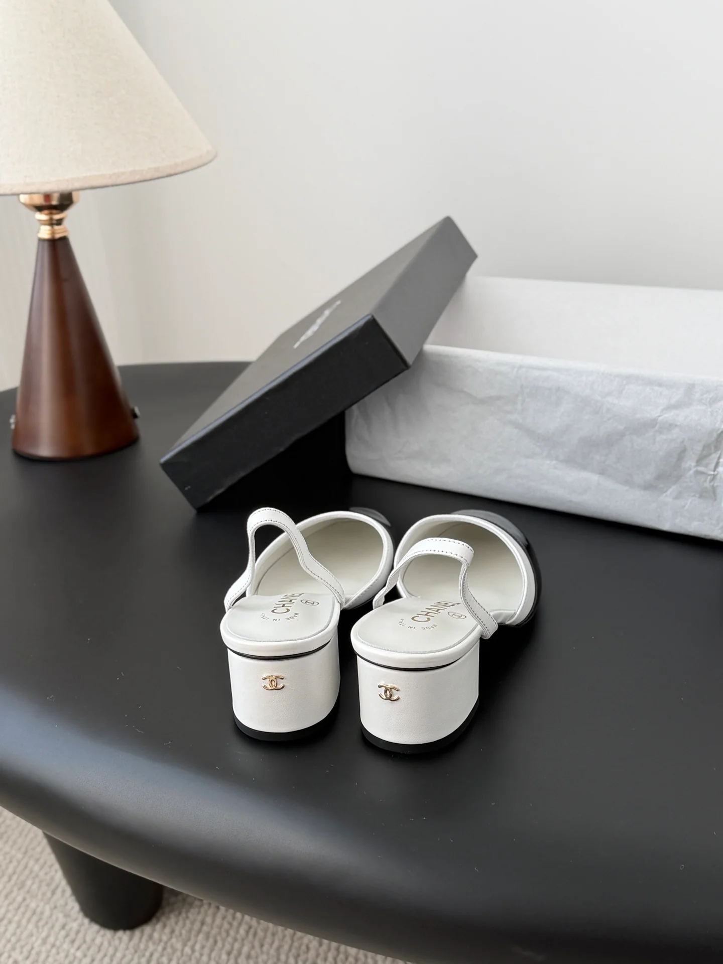 Chan 26ss mary jane chunky flats