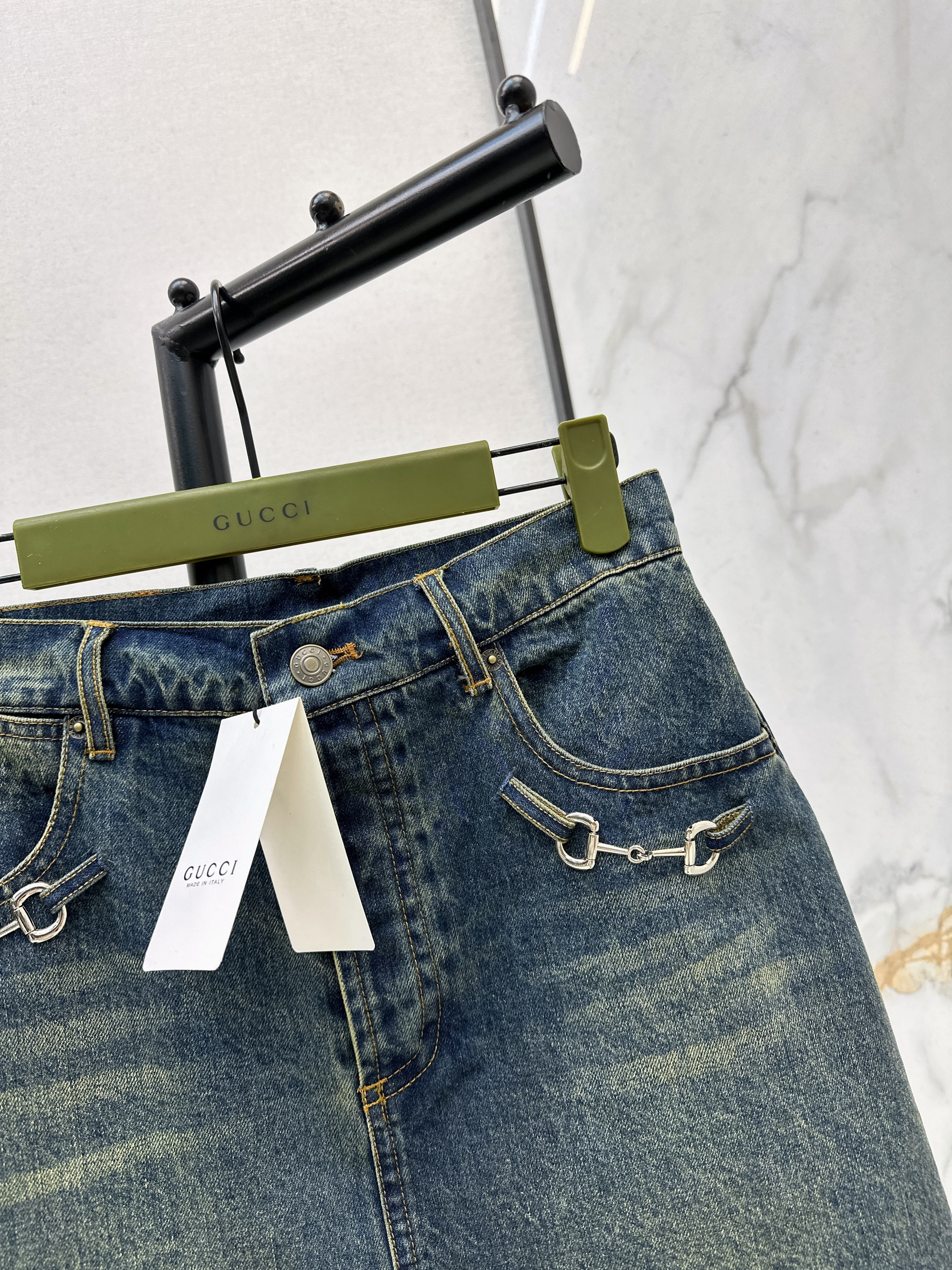 Guc 26ss denim skirt