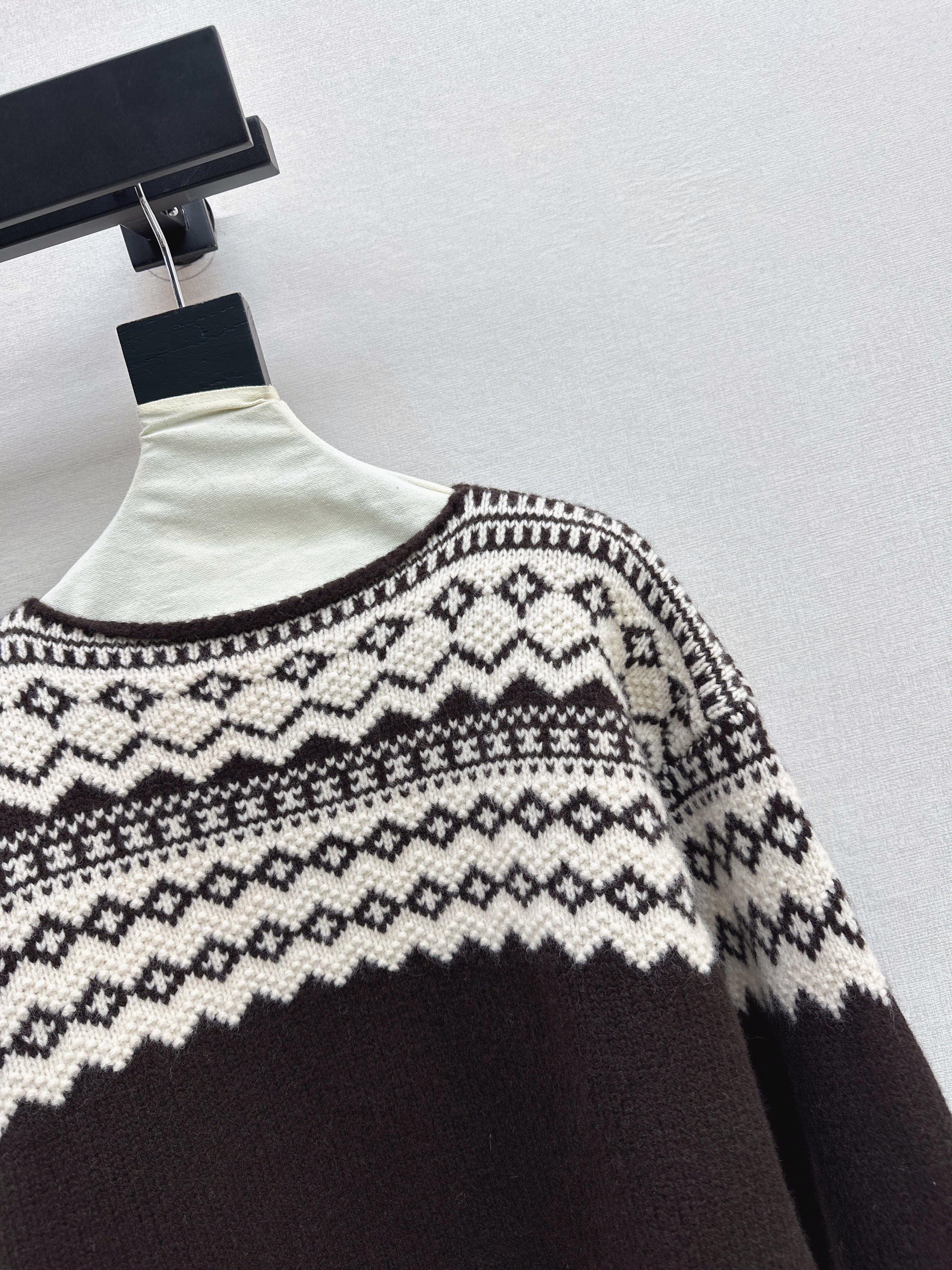 Ralp 26ss fair isle knit sweater