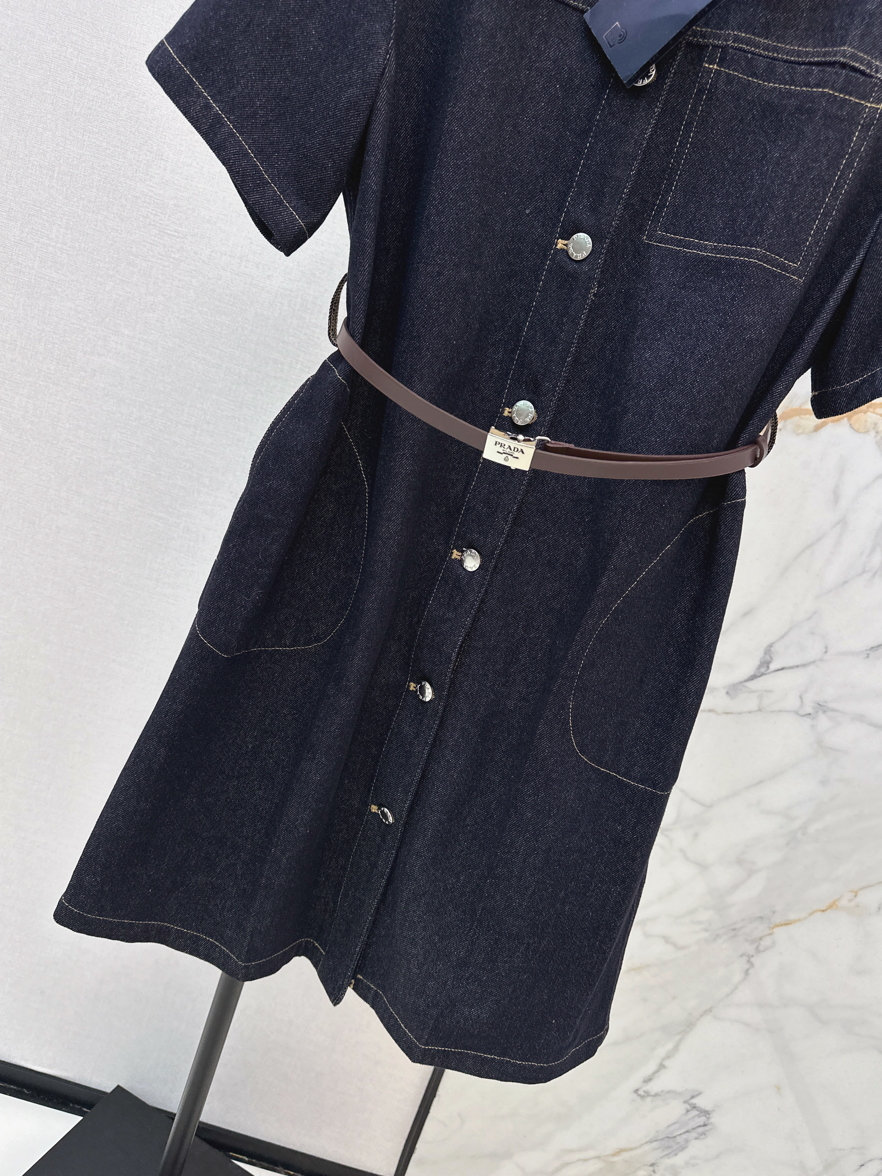 Pra 26ss denim dress