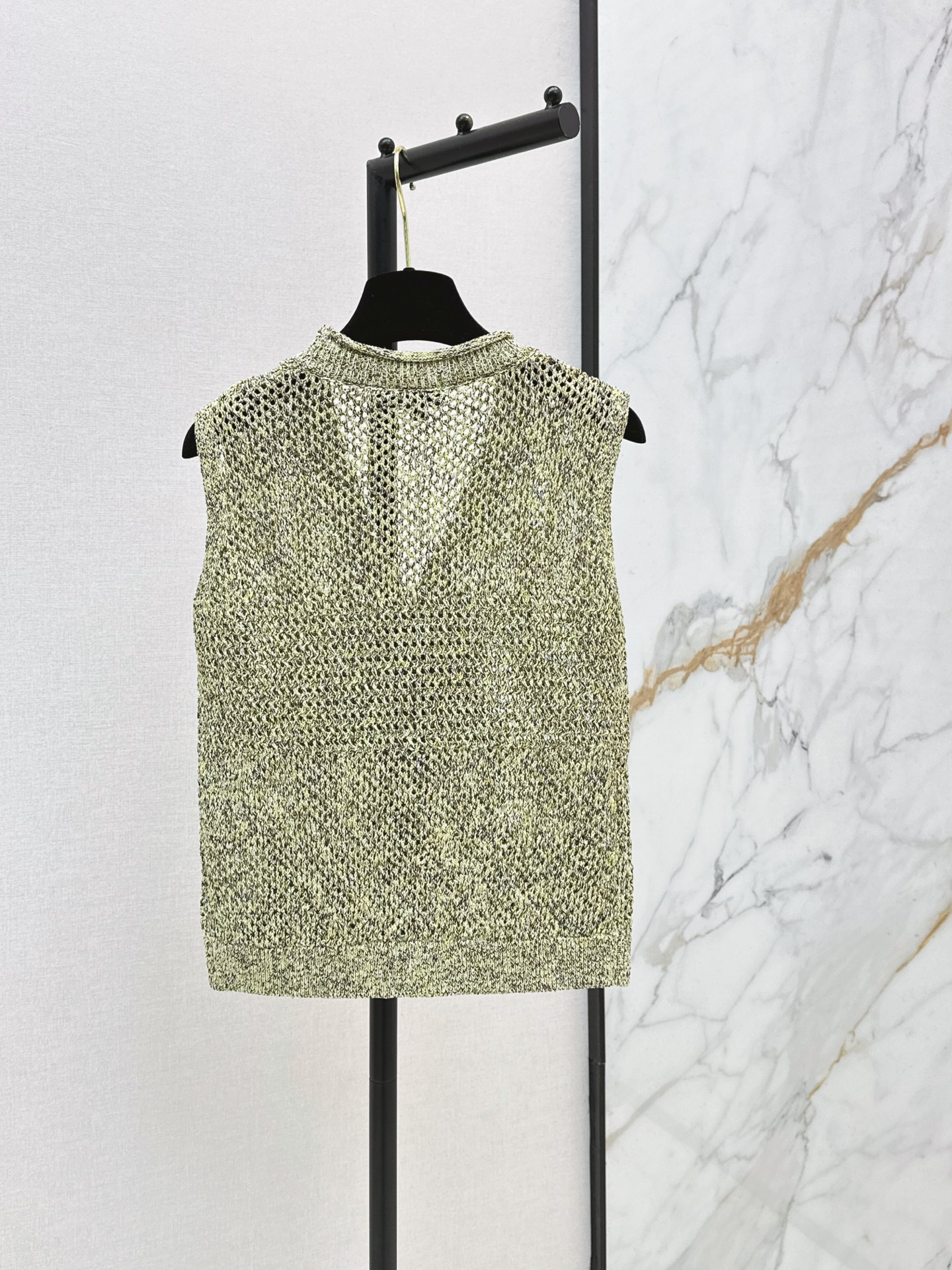 Chan 26ss hollow knit vest