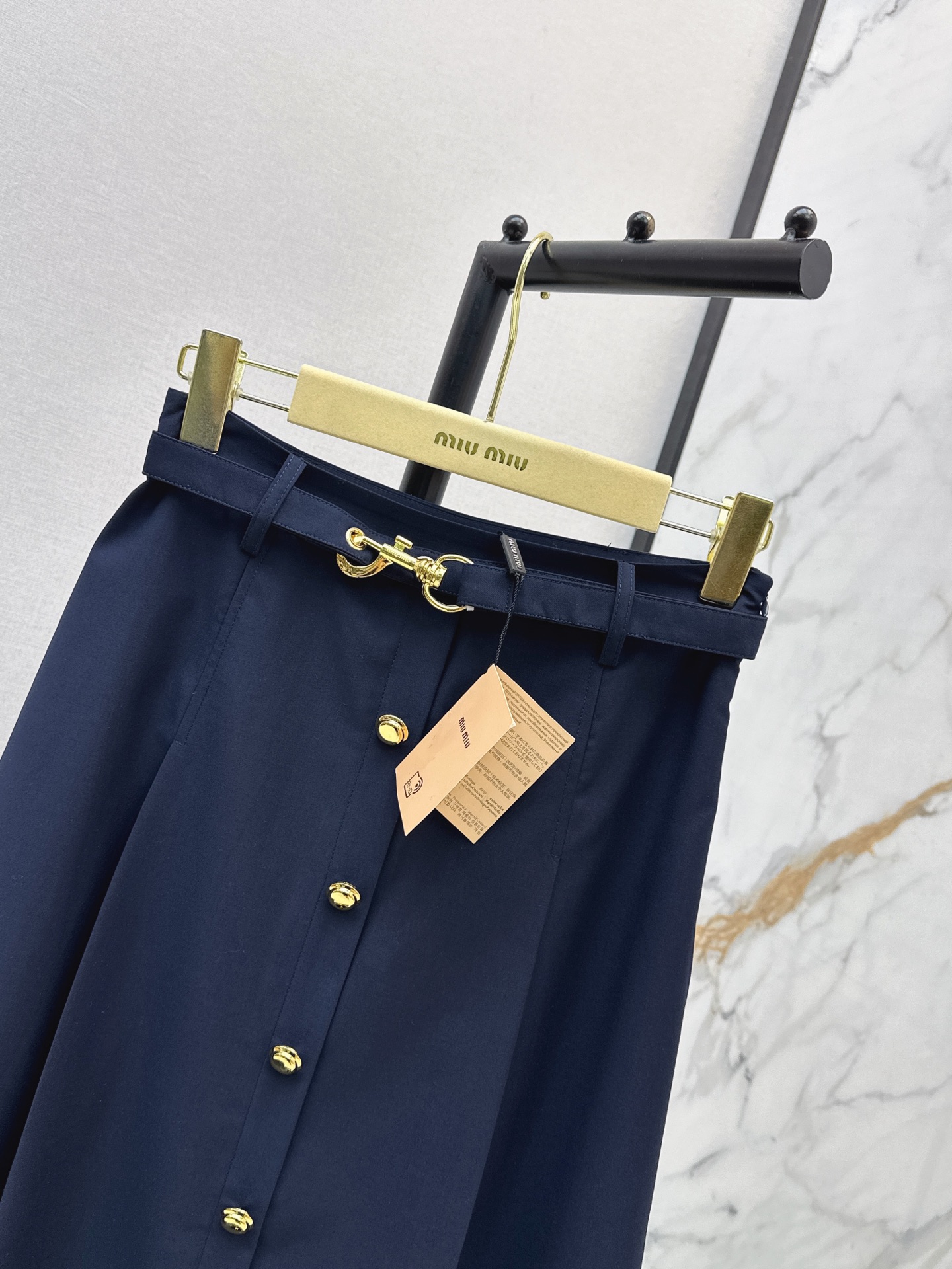 Miu 26ss belted skirt