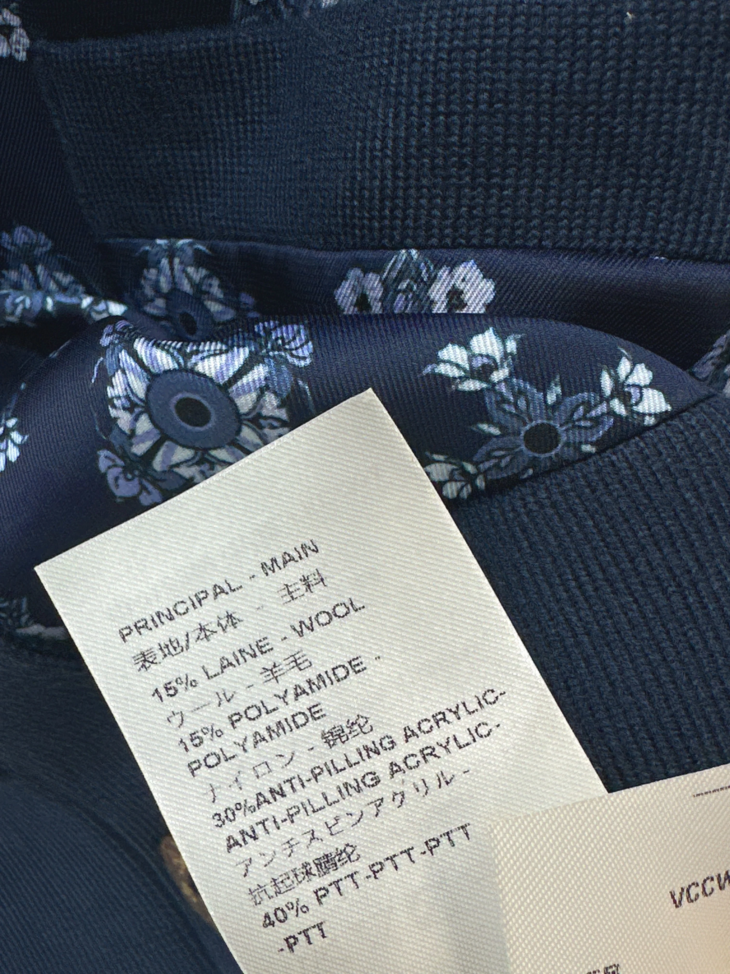 Louis 26ss print contract knit sweater