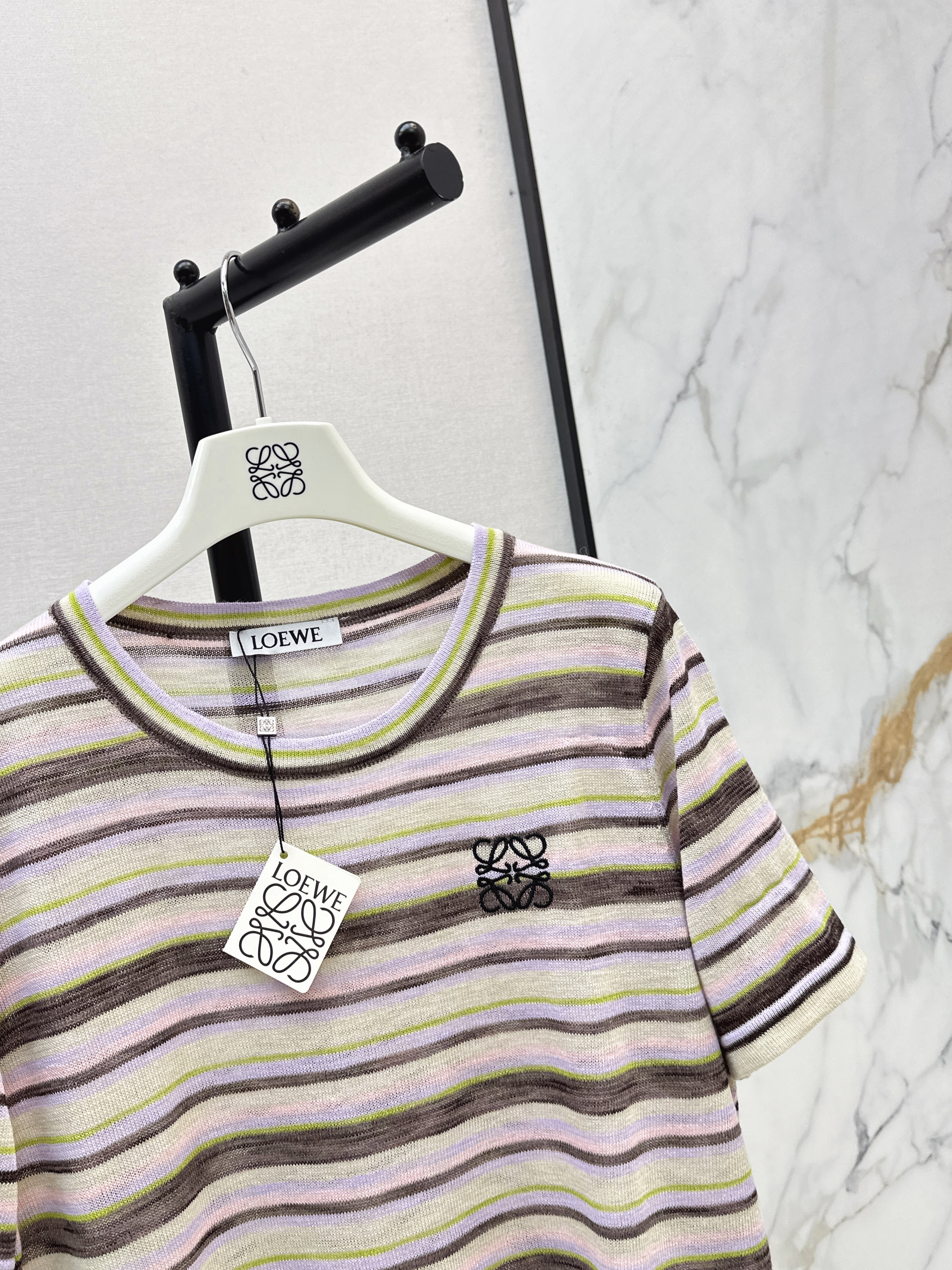 Loe 26ss stripe t-shirt