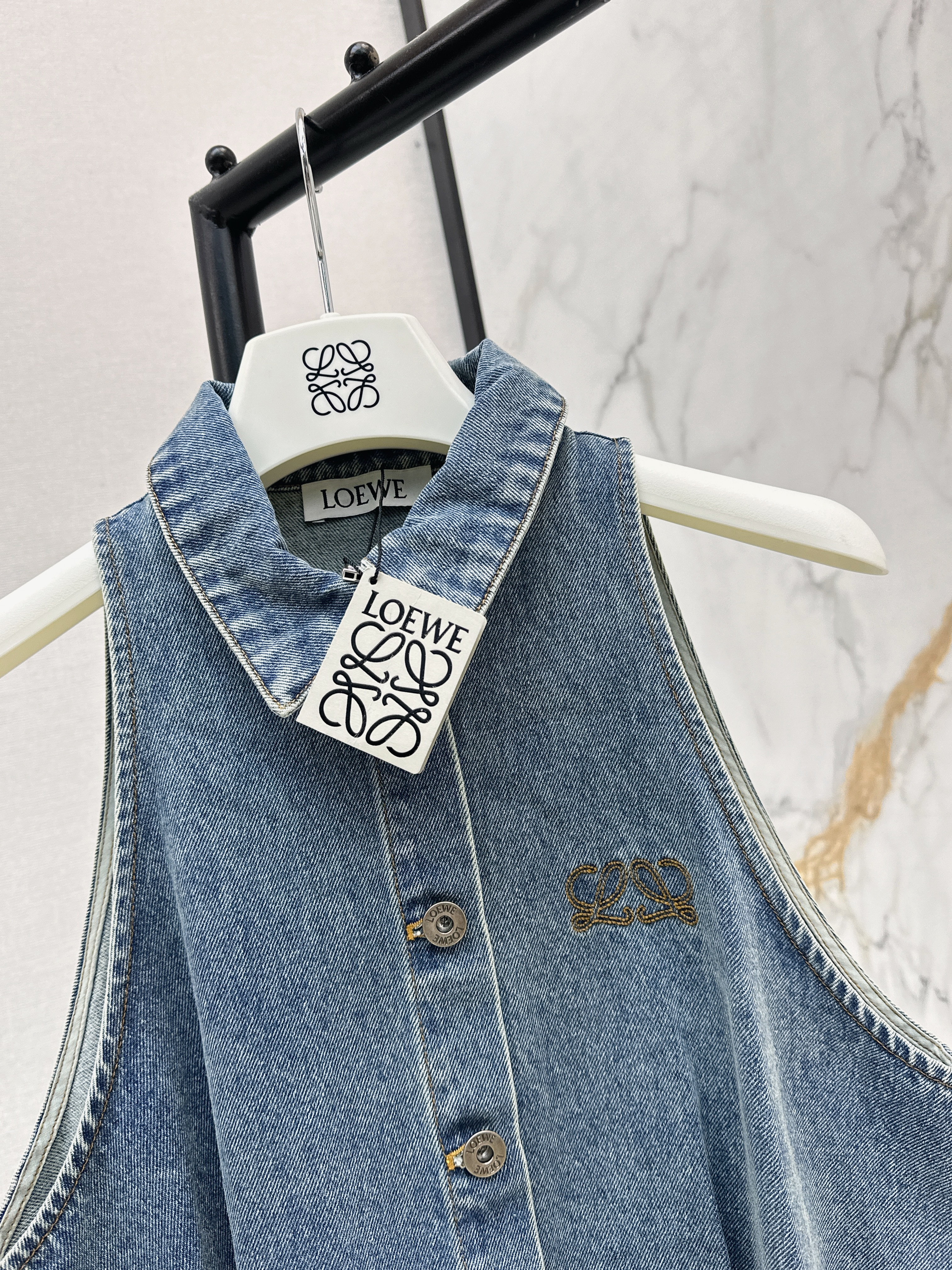 Loe 26ss denim vest
