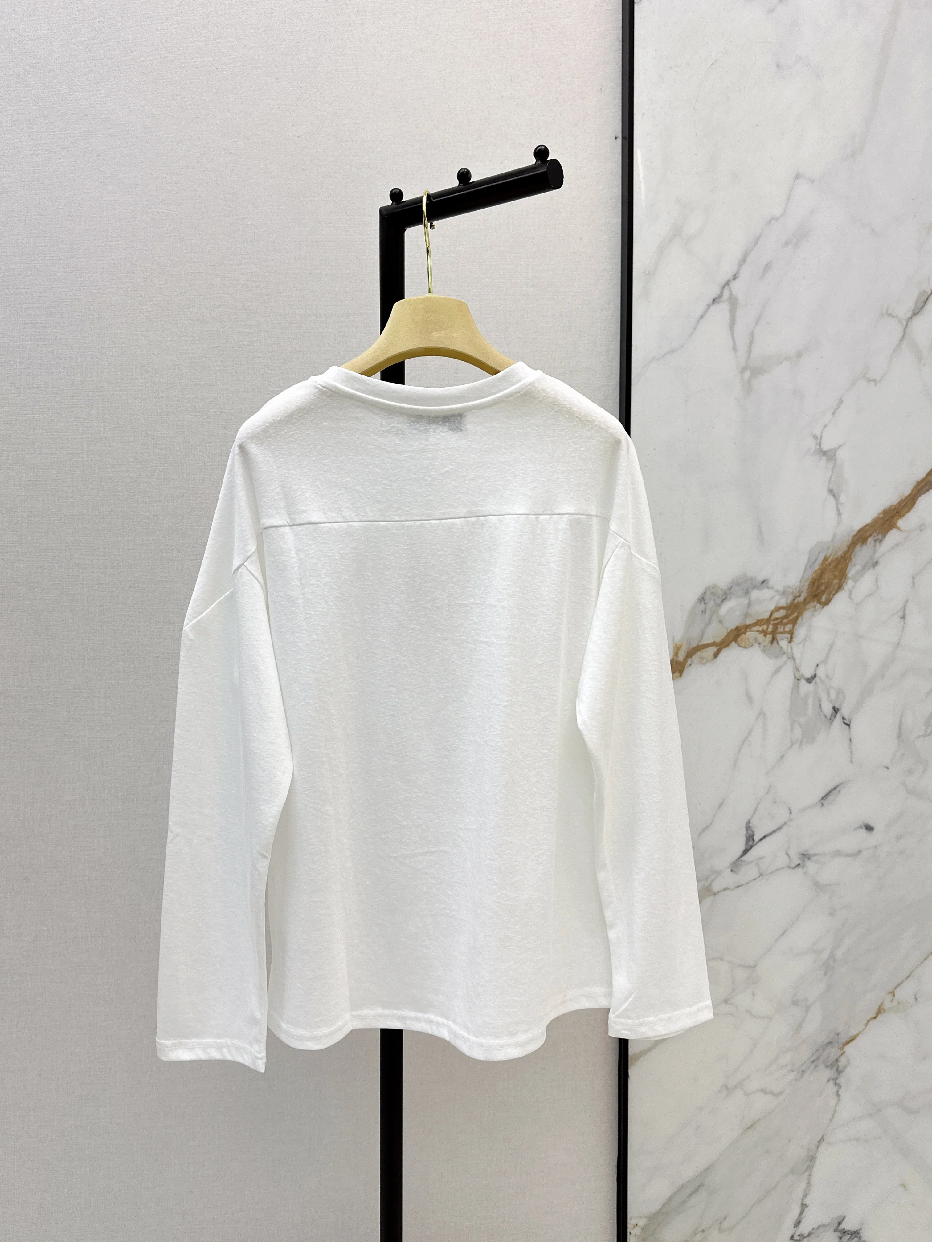 Miu 26ss rhinestone tee