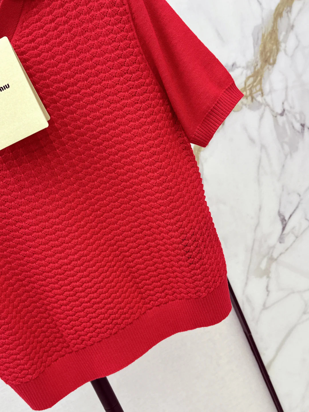 Miu 26ss knit polo shirts