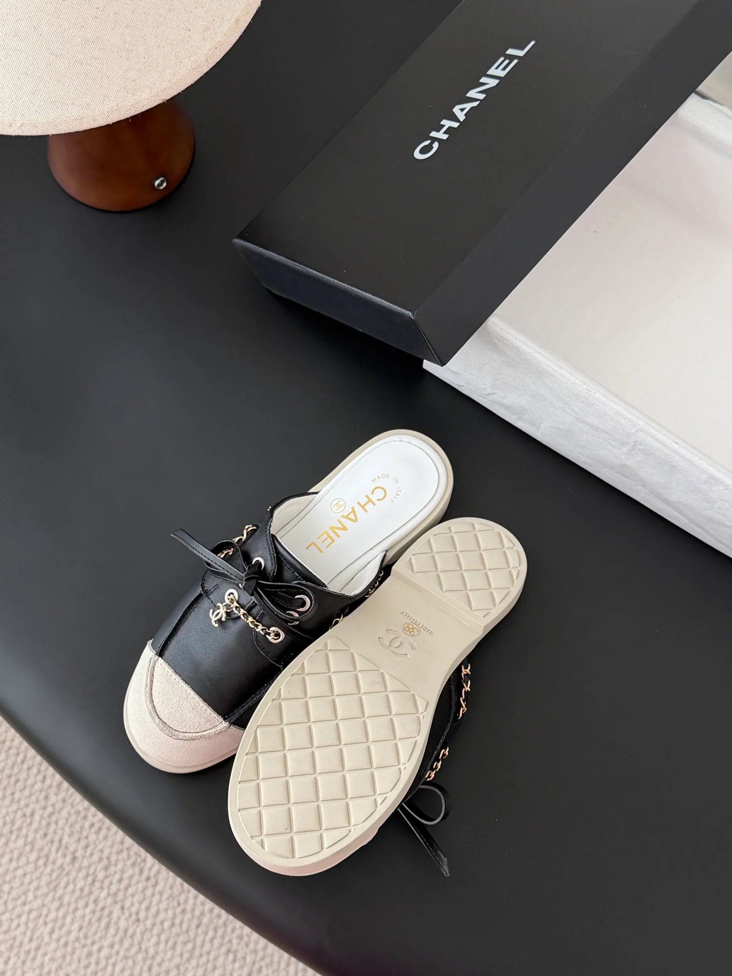 Chan 26ss slip-on shoes