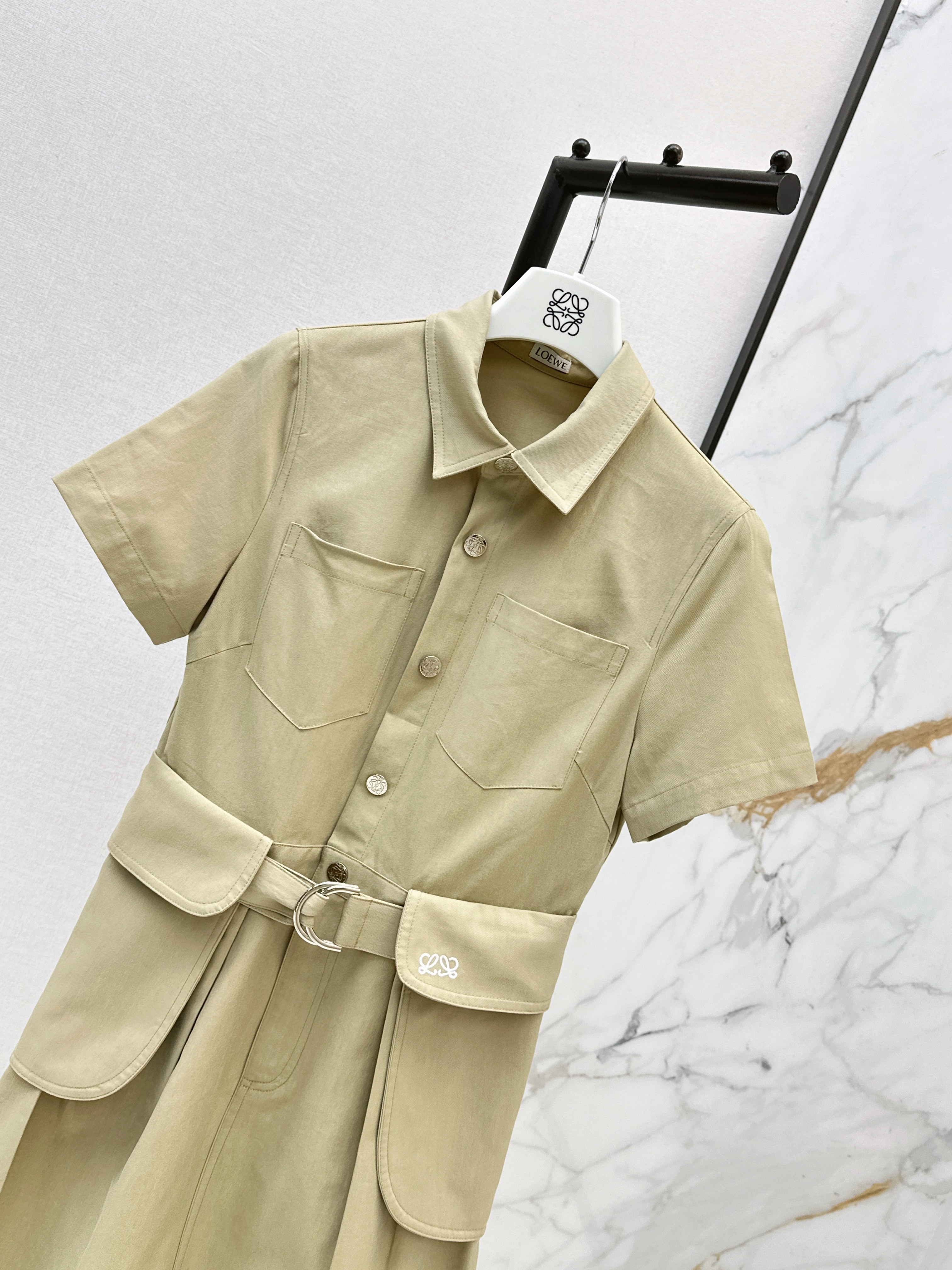 Loe 26ss belted dress