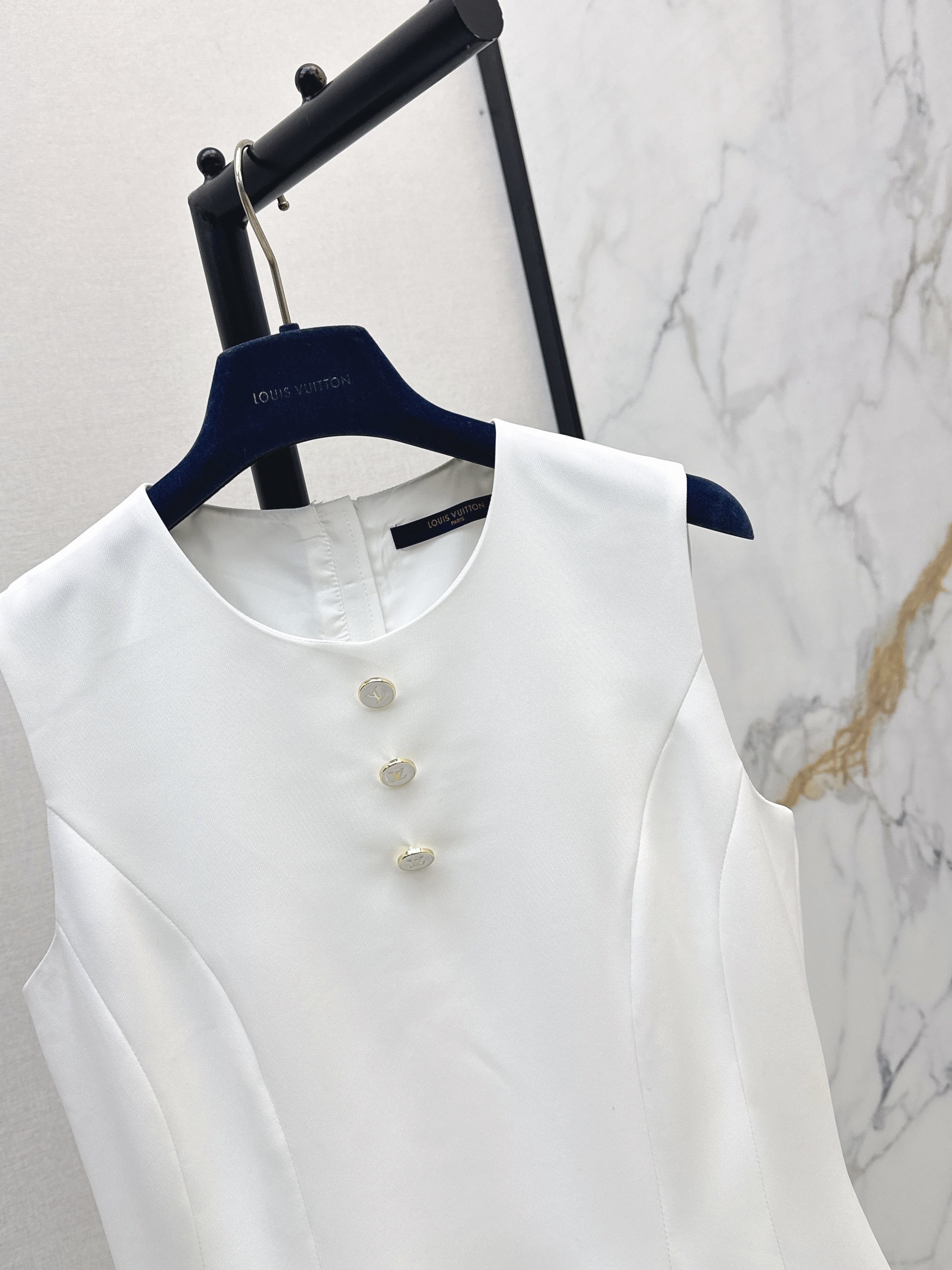 Louis 26SS Sleeveless Shift Mini Dress
