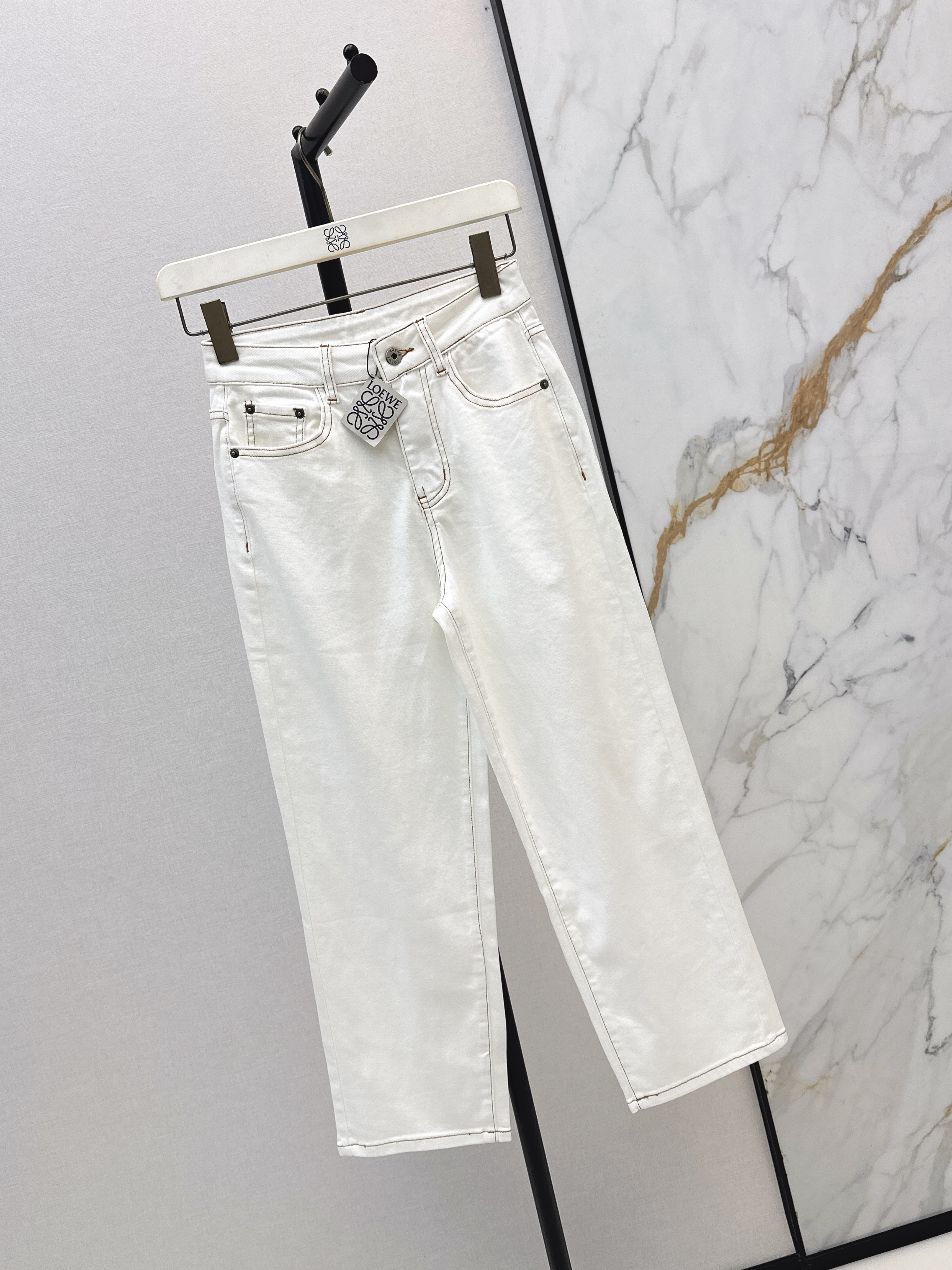 Loe 26ss embroidery jeans