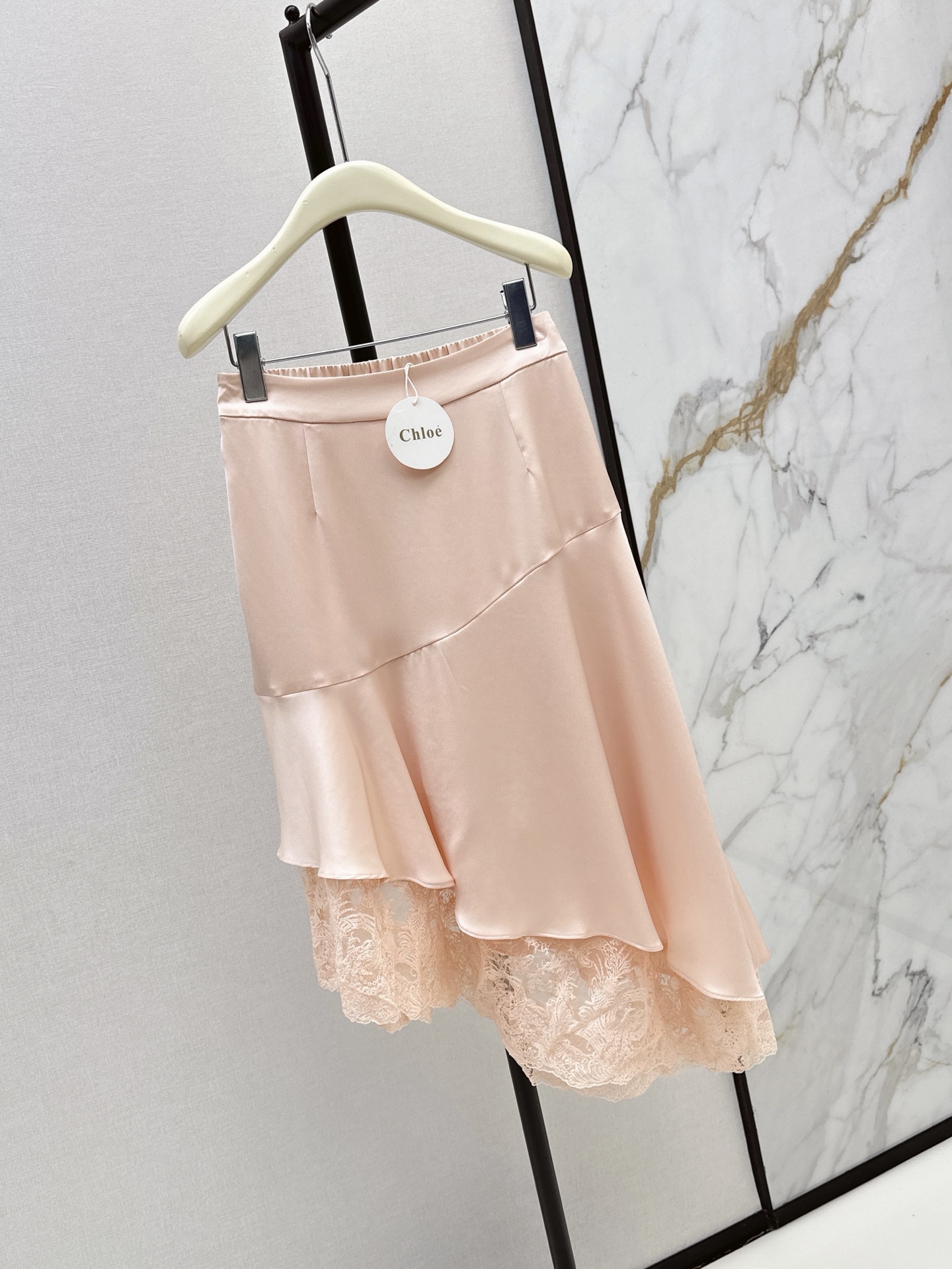 Chol 26ss lace asymmetrical skirt