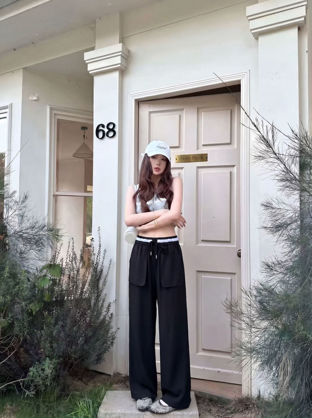 Miu 26ss straight-leg pants
