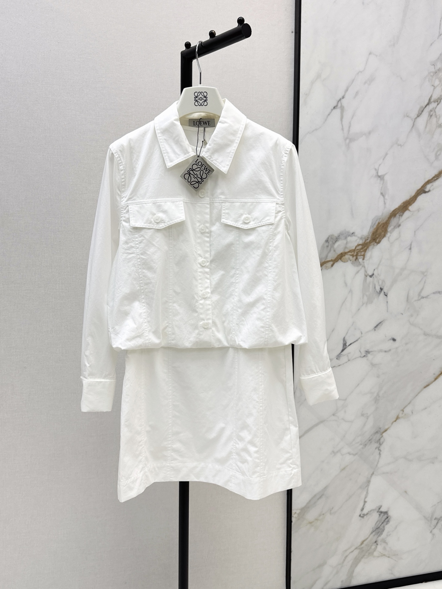 Loe 26ss 2in1 shirt dress