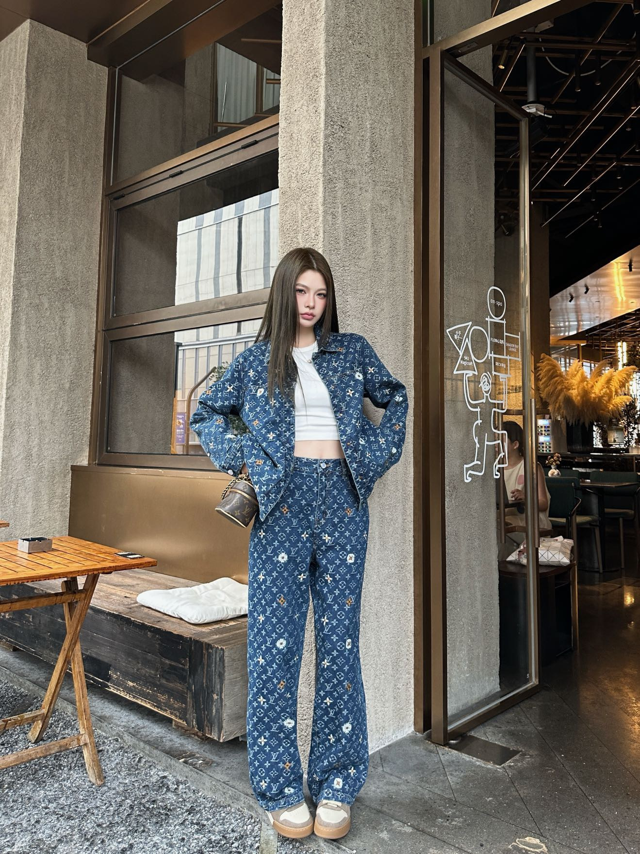 Loui 26ss embroidery jeans