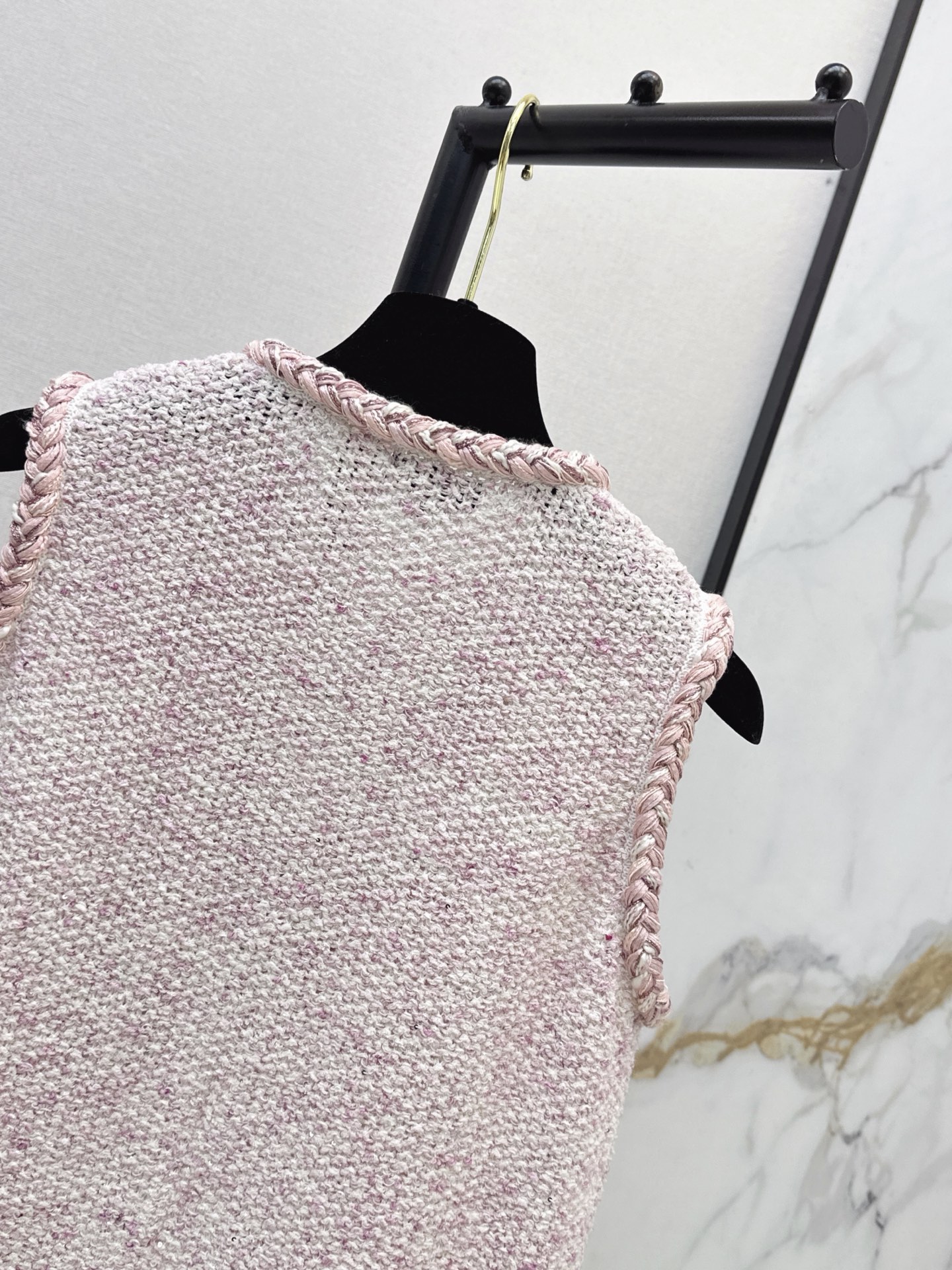 Chan 26ss knit vest jacket