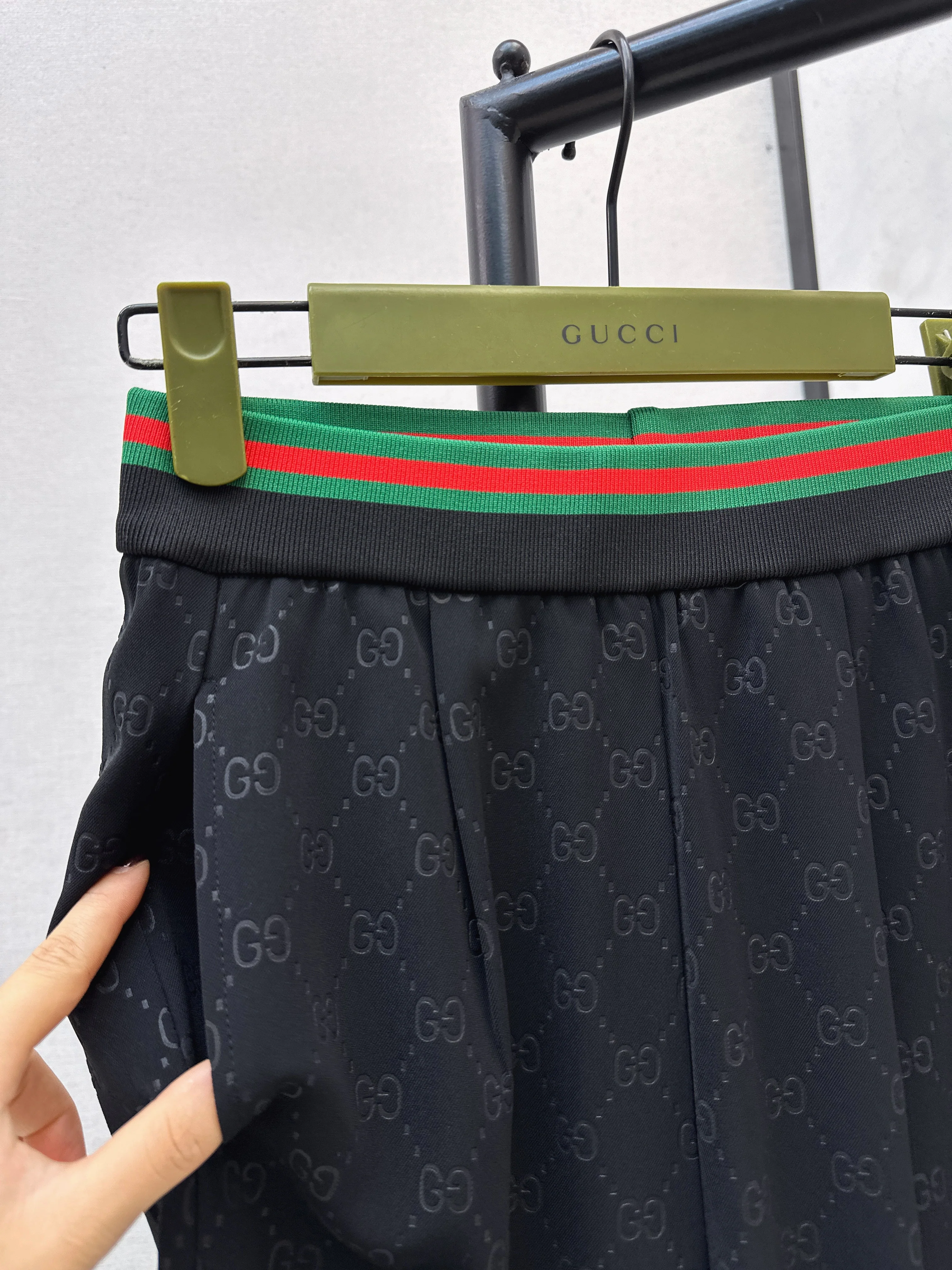 Gucc 26ss print wide-leg pants