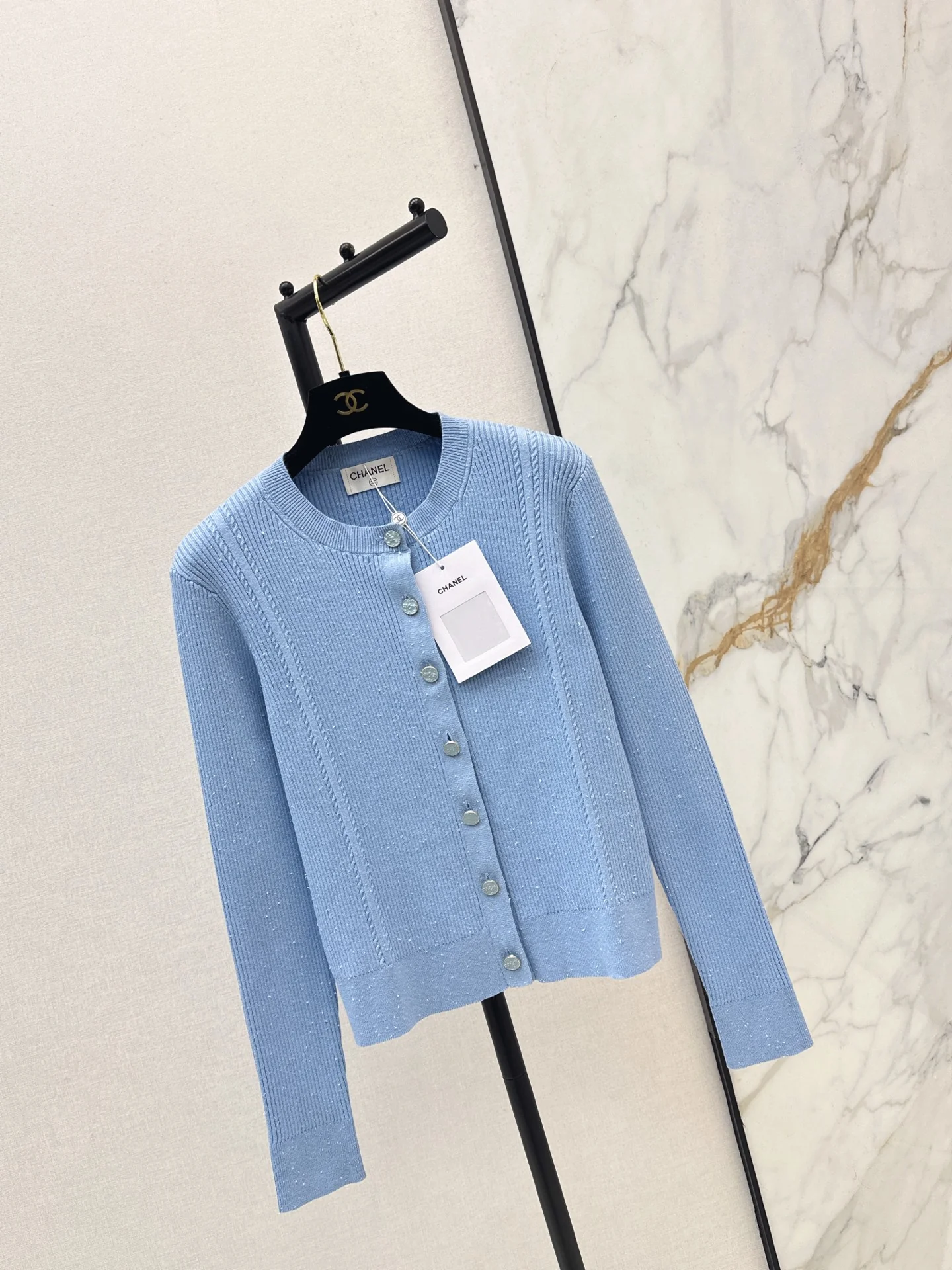 Chan 25fw jacquard knit cardigan