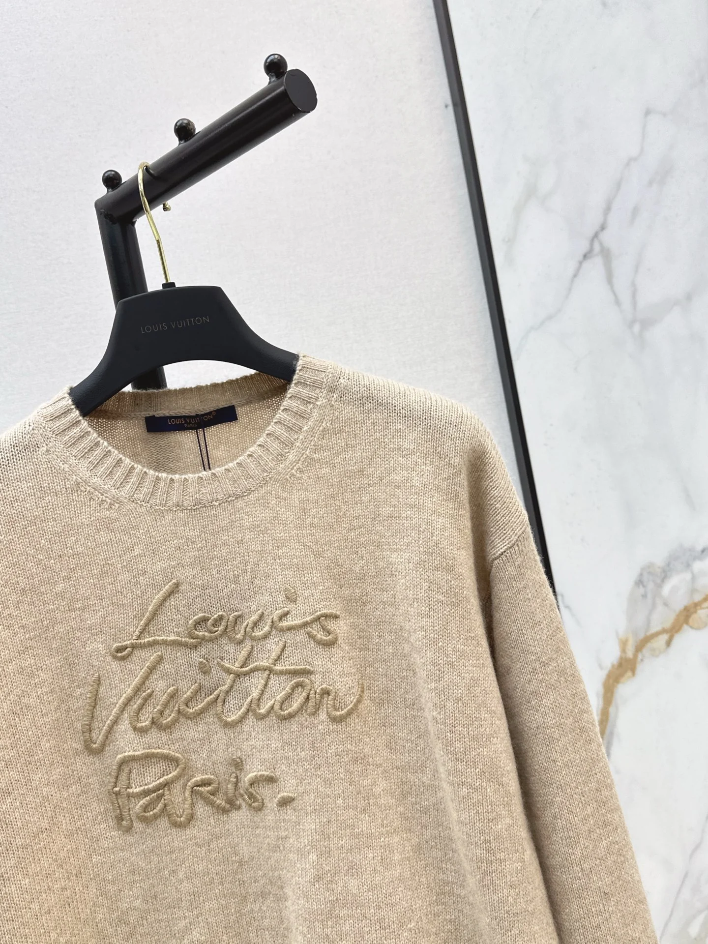 Louis 26ss embroidery cashmere sweater
