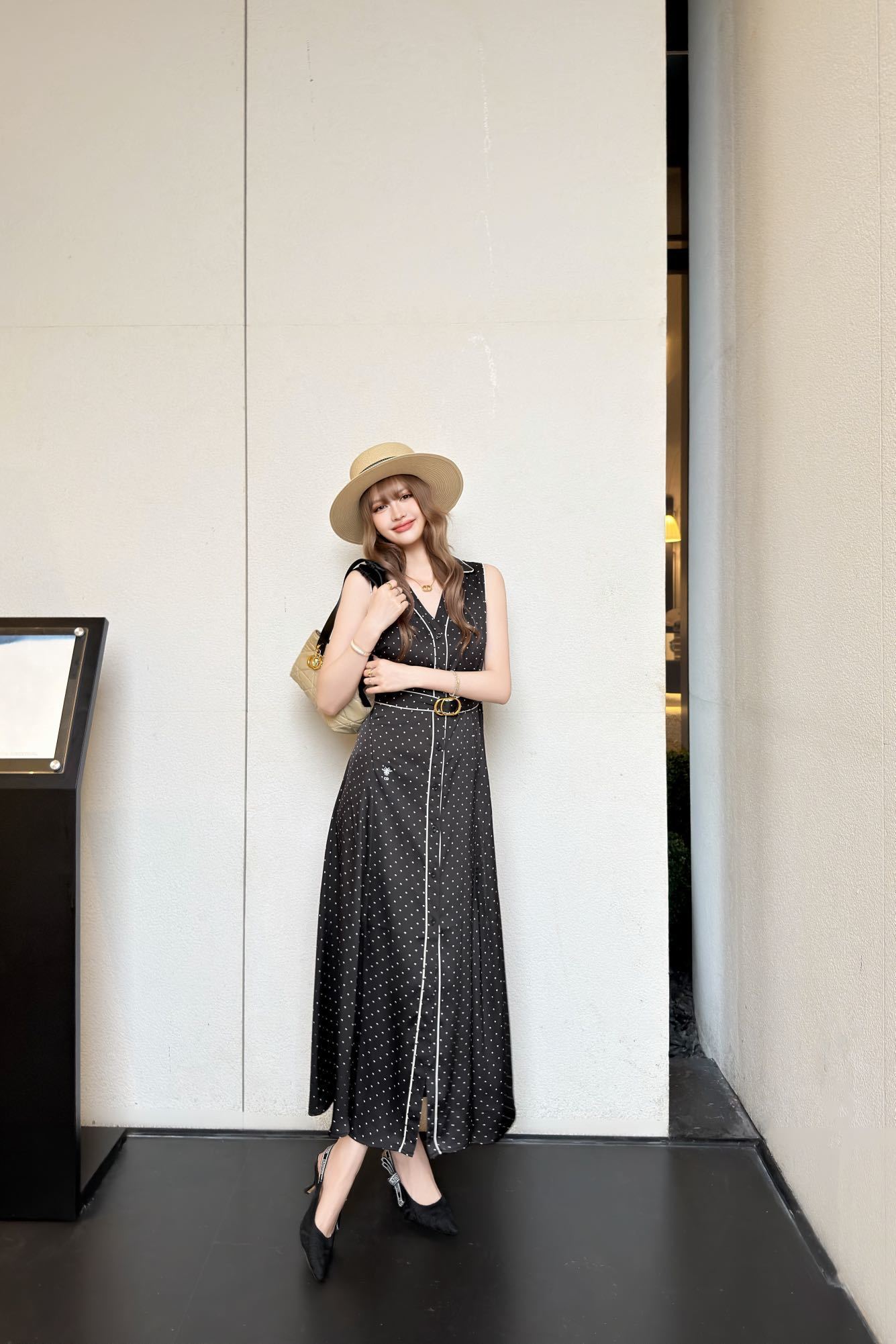 CD 26ss pot print dress
