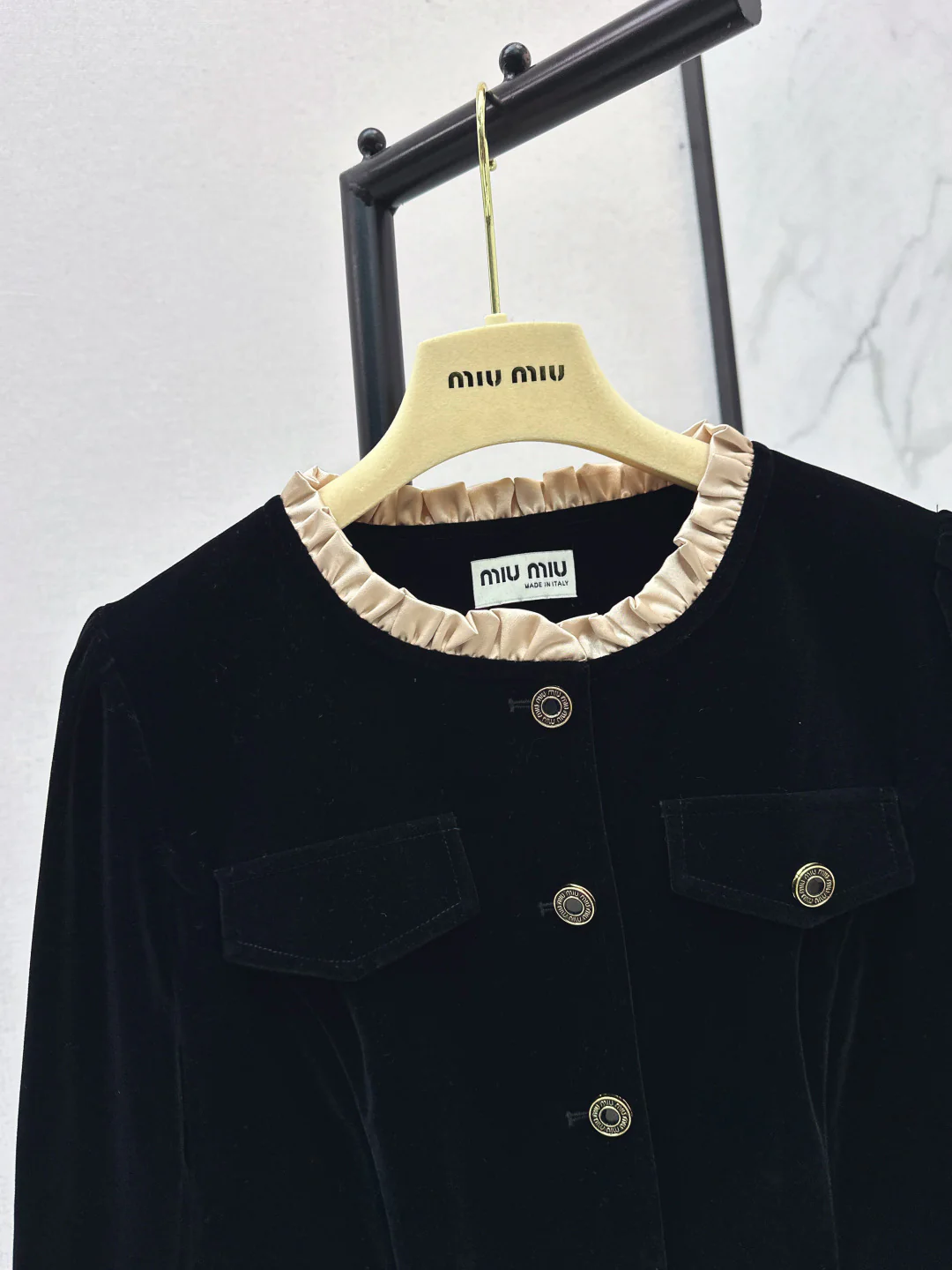 Miu 25fw velvet dress