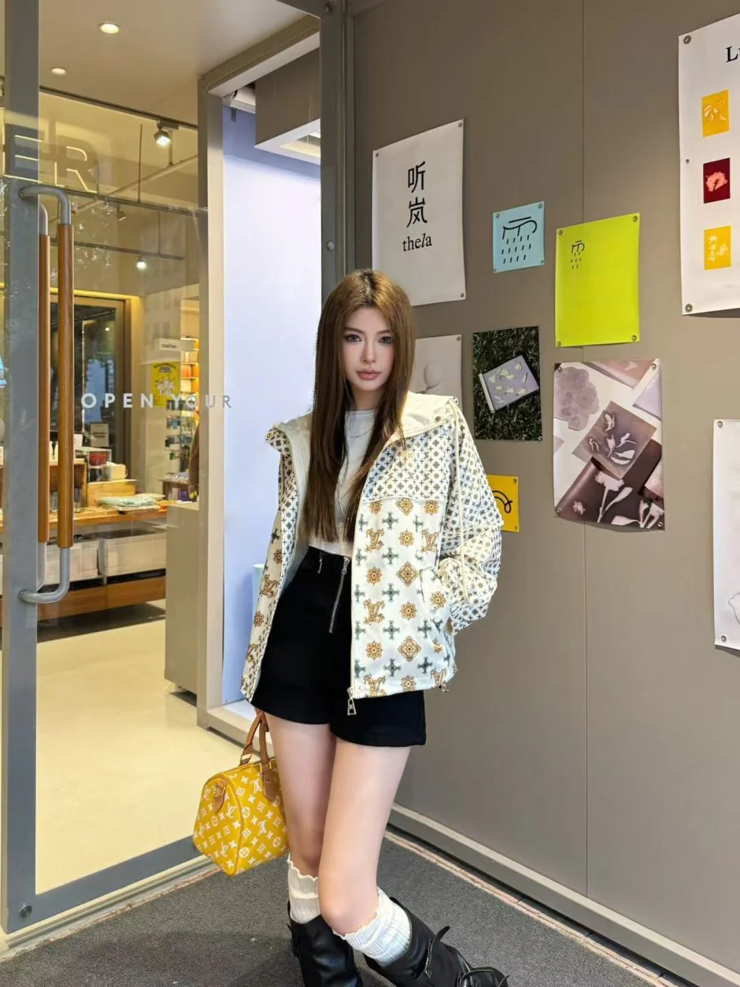 Louis 26ss hooded zipper trench coats