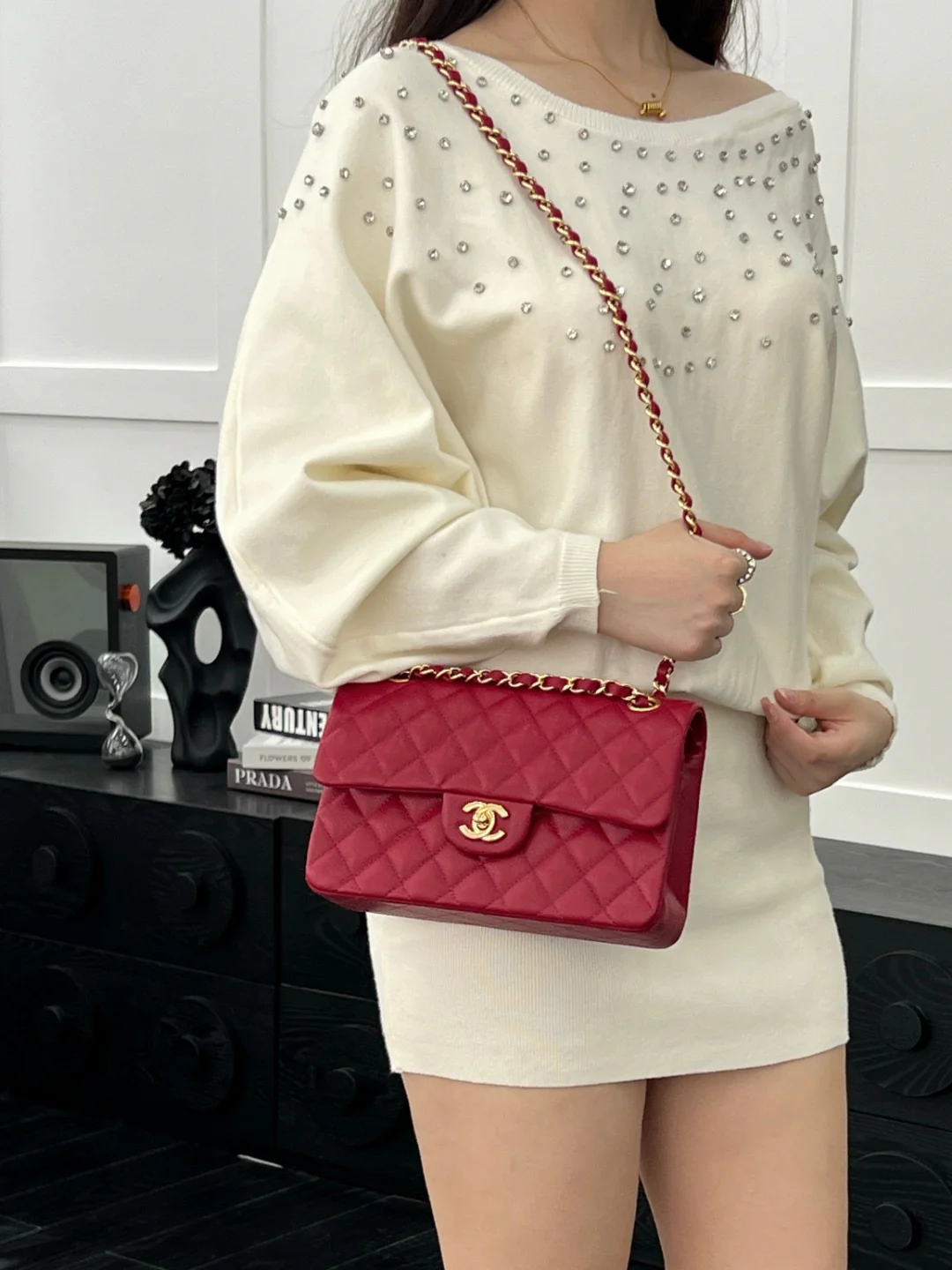 Chan CF23 chain shoulder bag