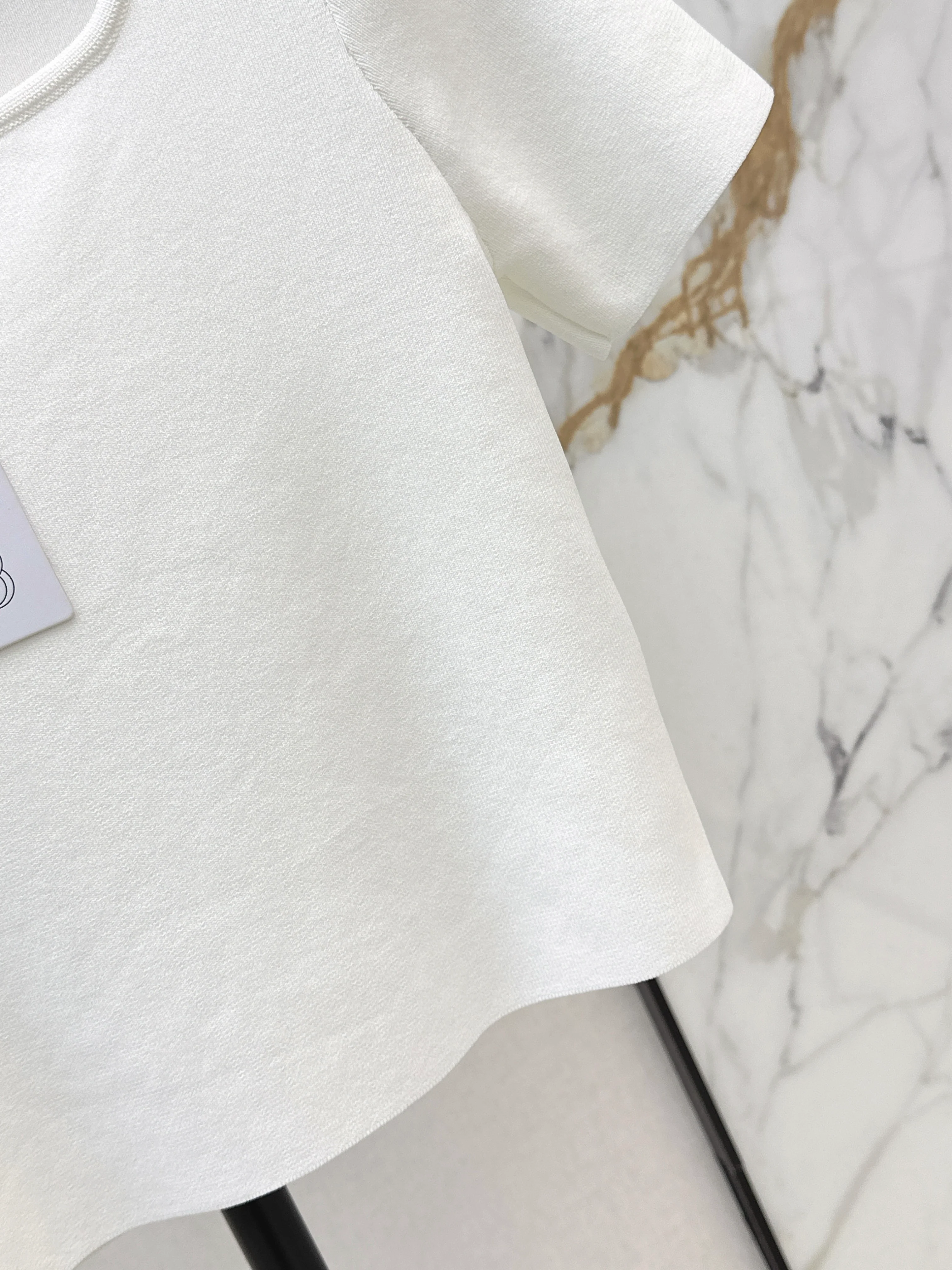 Chan 26ss square collar knitwear