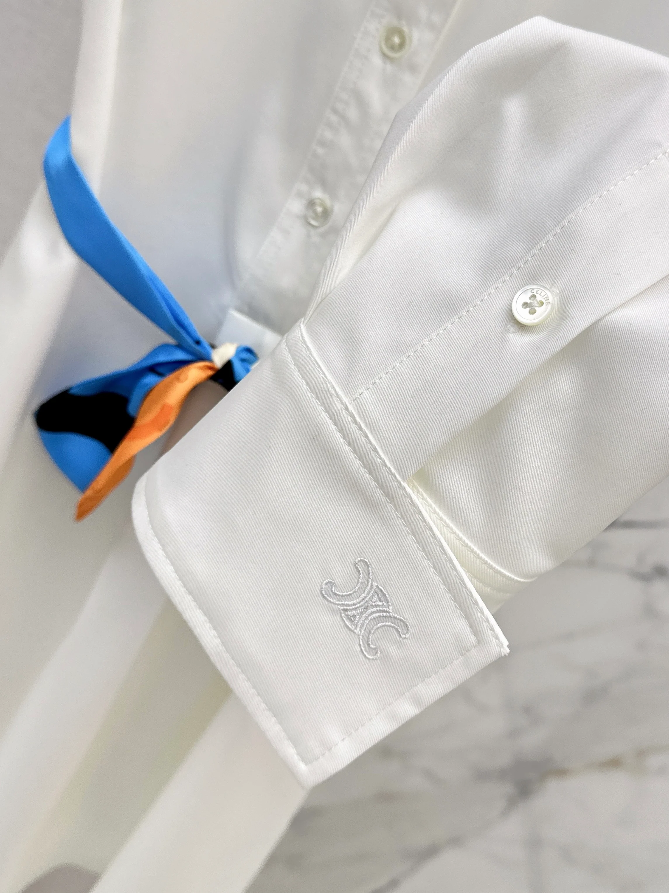 Celi 26ss scarf-detail shirt dress