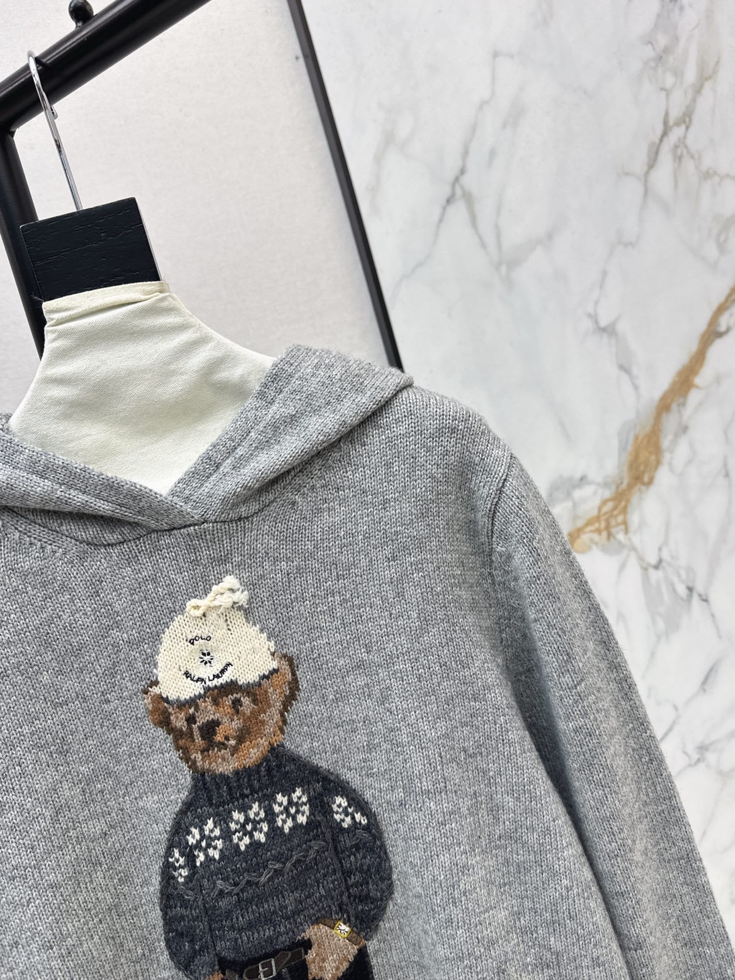 Ralp 26ss embroidery hooded sweater