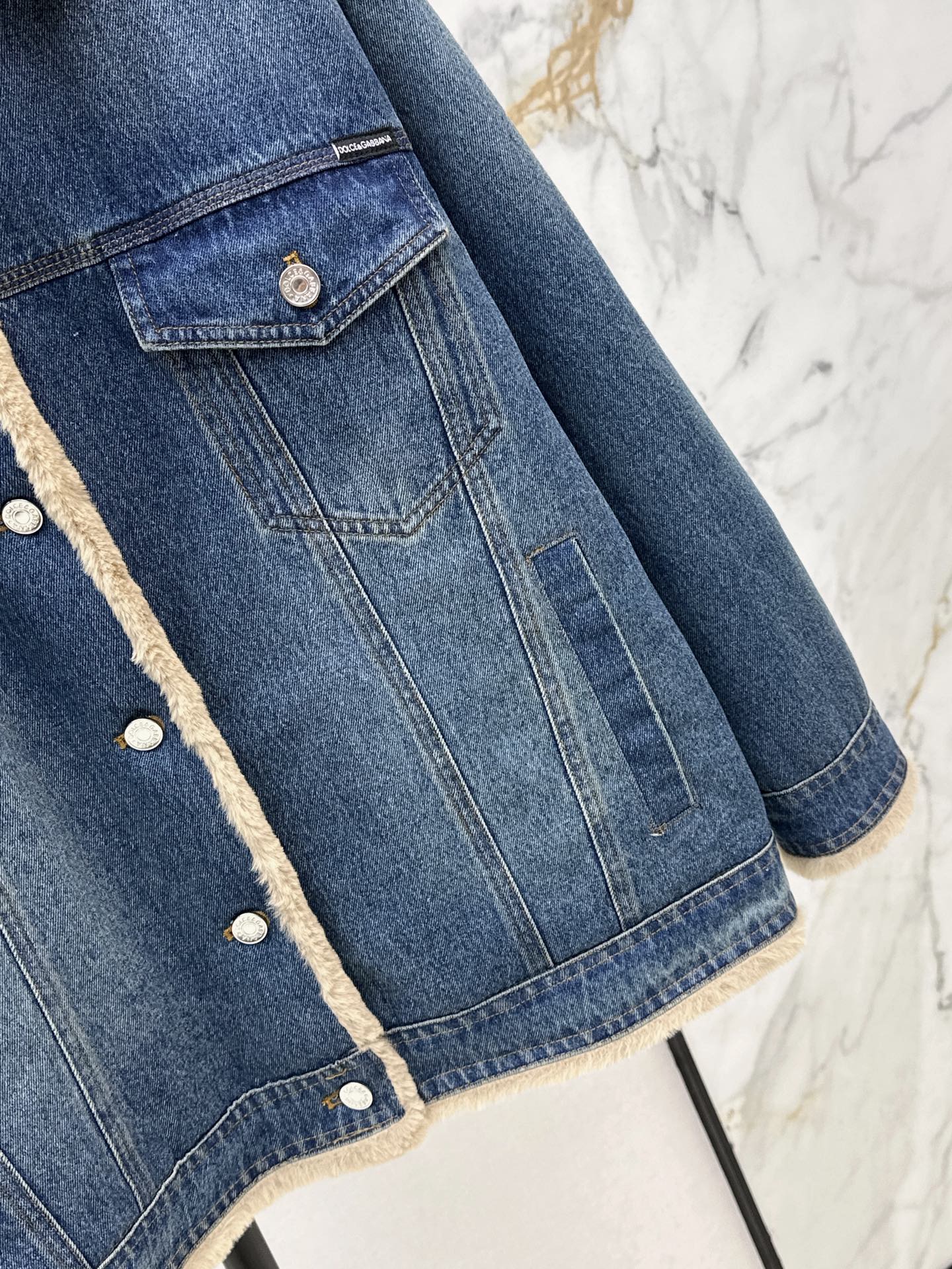 Ralp 25fw denim padded jacket