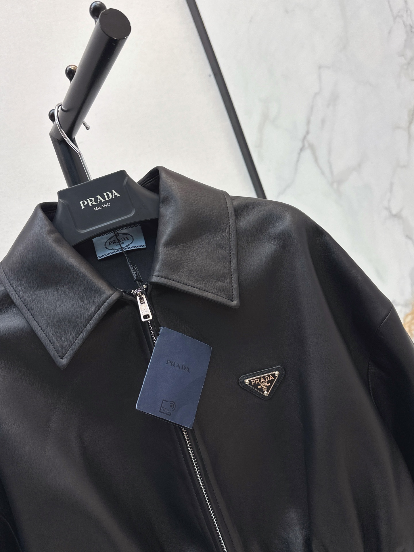 Pra 26ss sheepskin cropped jacket