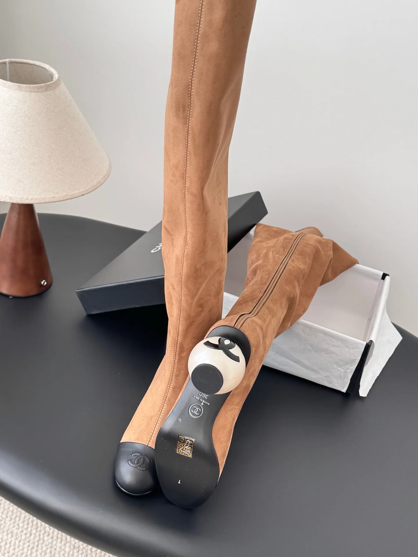 Chan 25fw over the knee boots